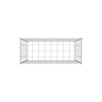 Gabion rapporté type 3 100 cm x 100 cm x 40 cm (L x H x P), mailles 10 cm x 10 cm, spirale