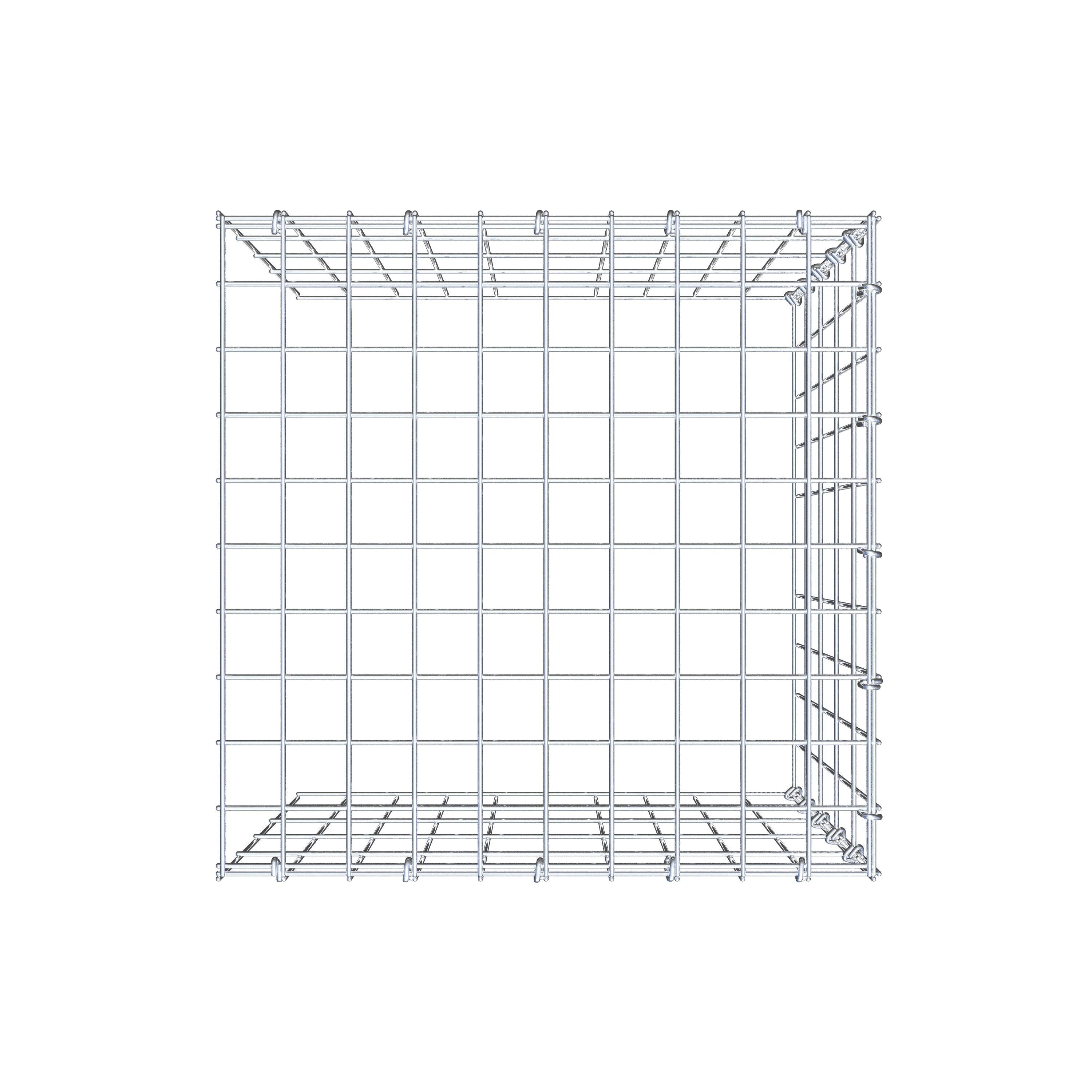 Schanskorf type 4 50 cm x 50 cm x 50 cm (L x H x D), maaswijdte 5 cm x 10 cm, C-ring