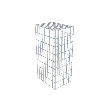 Anbaugabione Typ 4 80 cm x 40 cm x 30 cm (L x H x T), Maschenweite 5 cm x 10 cm, C-Ring