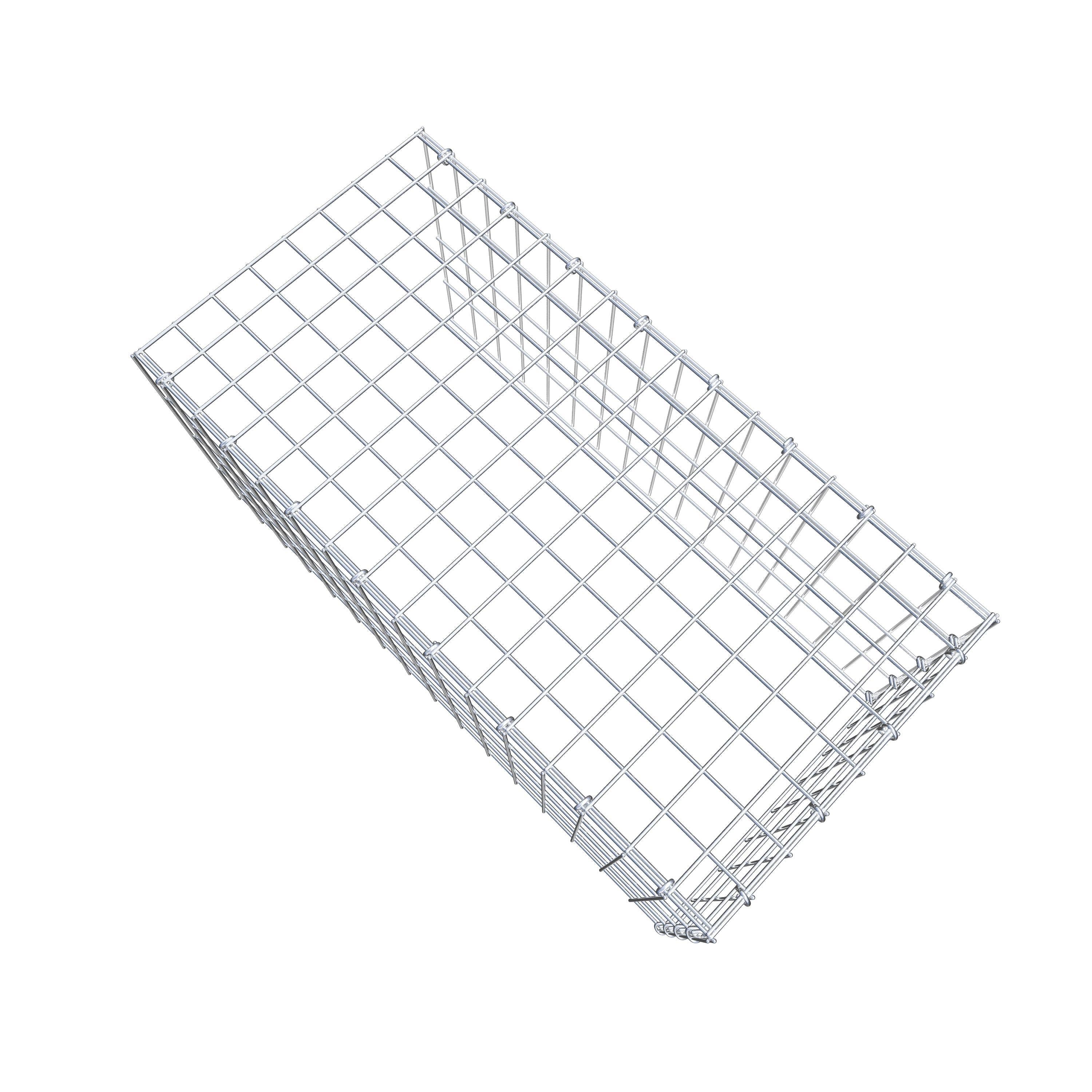 Schanskorf type 4 80 cm x 40 cm x 40 cm (L x H x D), maaswijdte 5 cm x 10 cm, C-ring