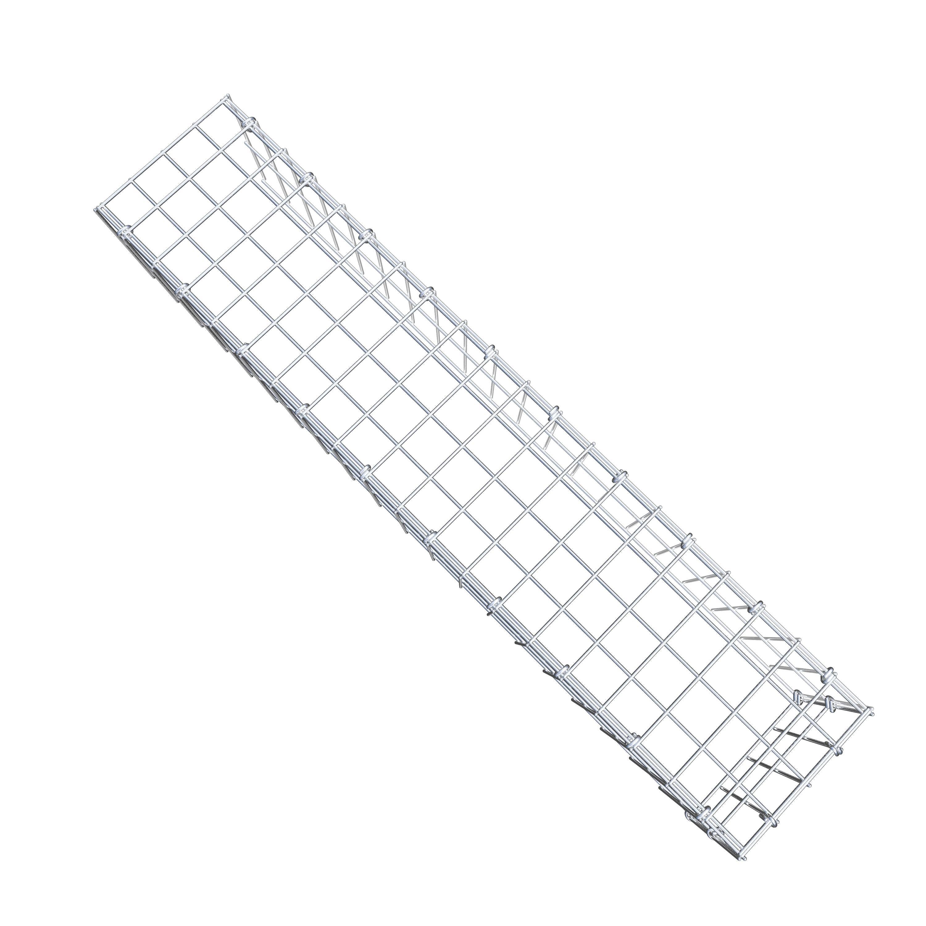 Anbaugabione Typ 4 100 cm x 20 cm x 20 cm (L x H x T), Maschenweite 5 cm x 10 cm, C-Ring