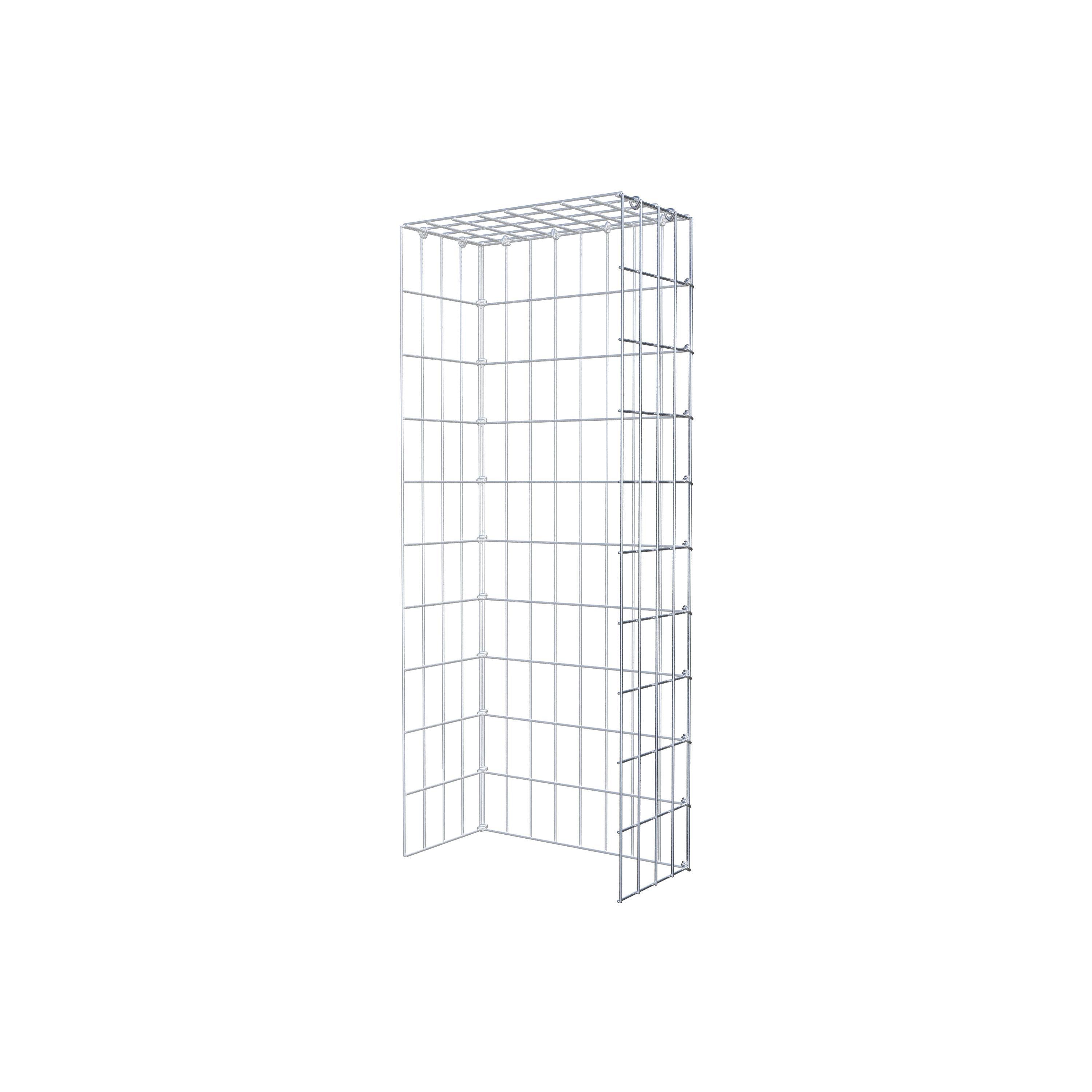 Schanskorf type 4 100 cm x 20 cm x 40 cm (L x H x D), maaswijdte 5 cm x 10 cm, C-ring