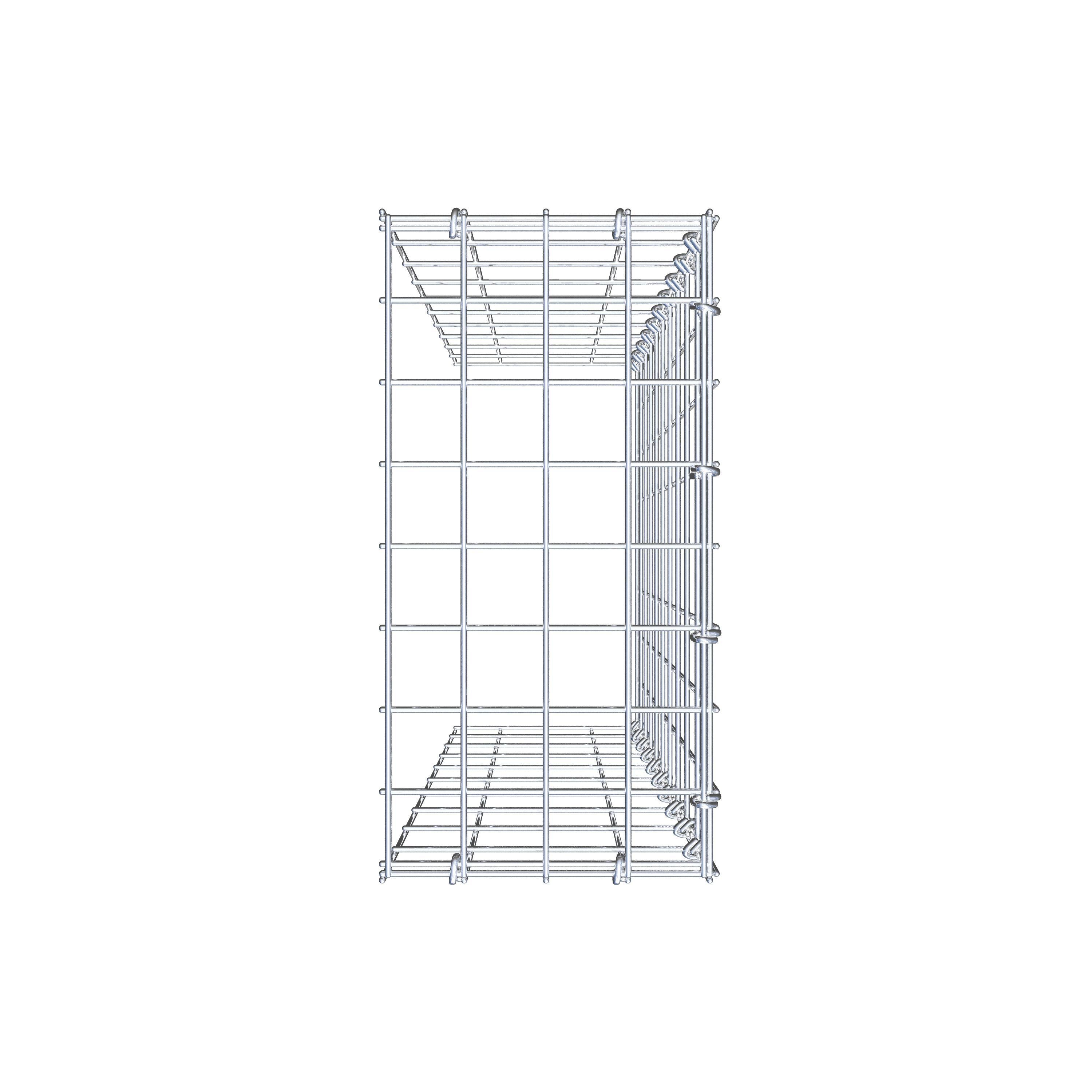 Schanskorf type 4 100 cm x 20 cm x 40 cm (L x H x D), maaswijdte 5 cm x 10 cm, C-ring