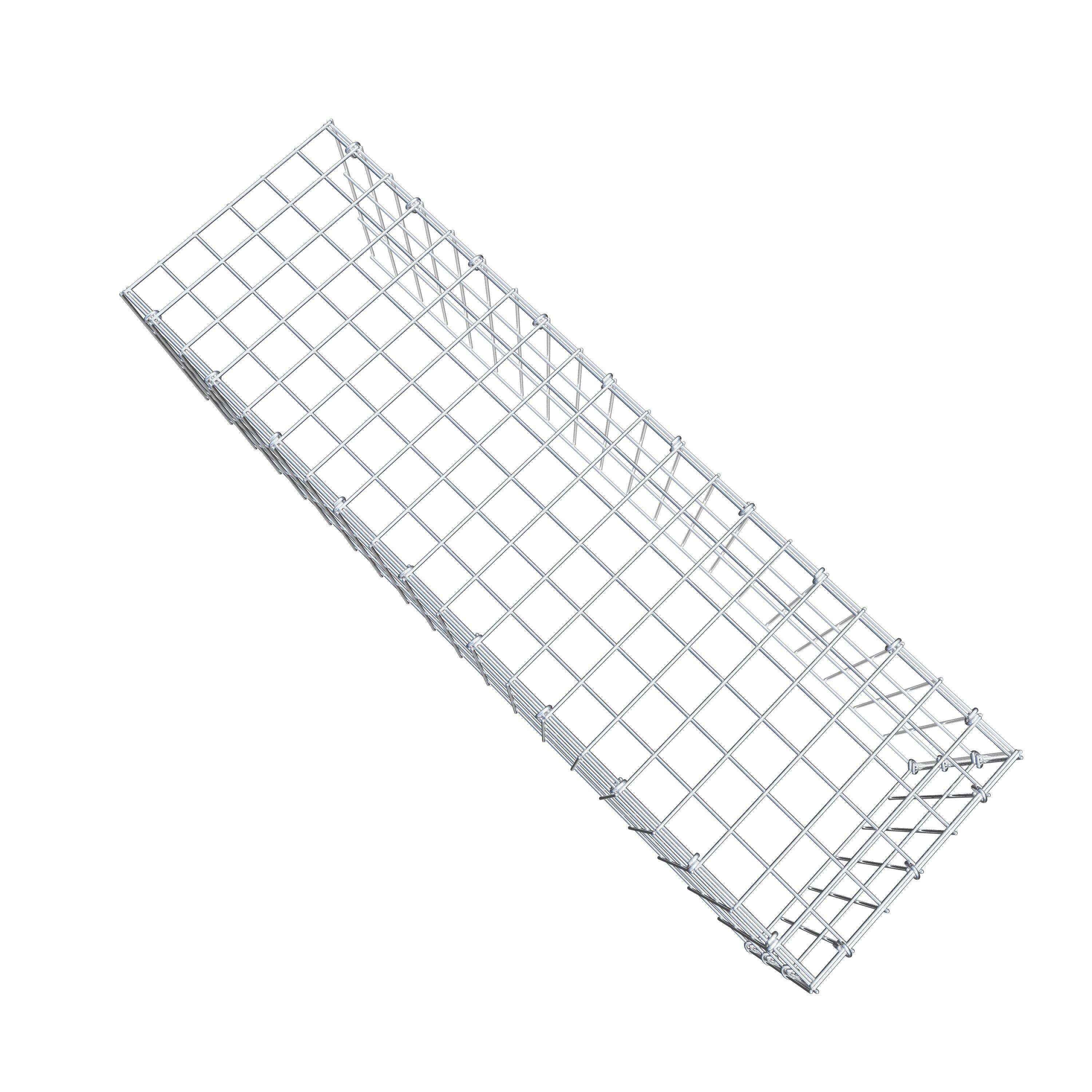 Anbaugabione Typ 4 100 cm x 30 cm x 30 cm (L x H x T), Maschenweite 5 cm x 10 cm, C-Ring