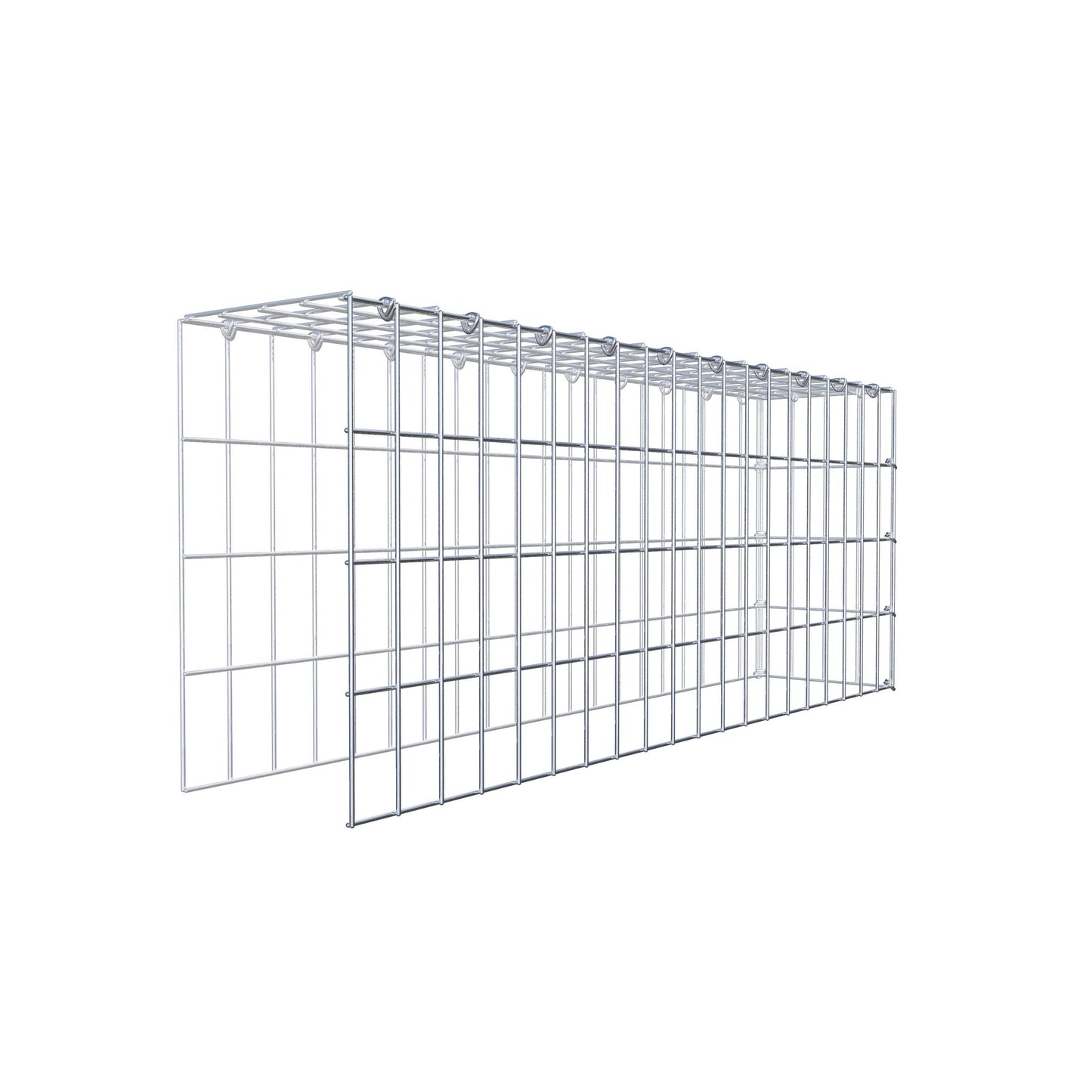 Fourche rapportée type 4 100 cm x 40 cm x 20 cm (L x H x P), mailles 5 cm x 10 cm, anneau C