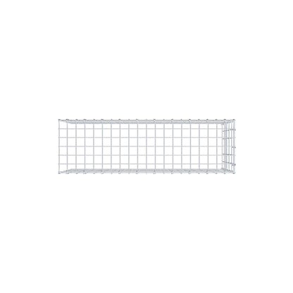 Mounted gabion type 4 100 cm x 50 cm x 30 cm (L x H x D), mesh size 5 cm x 10 cm, C-ring