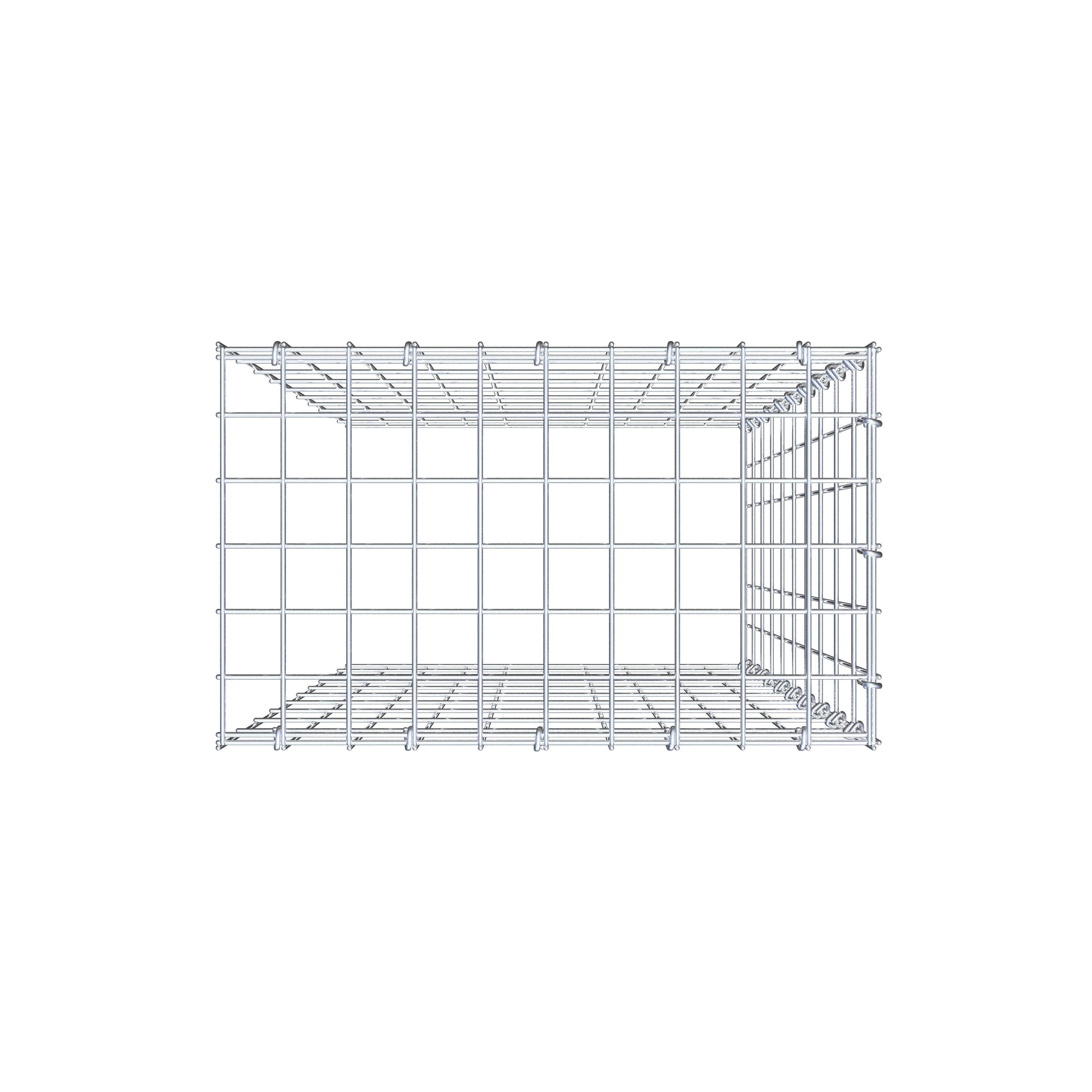 Schanskorf type 4 100 cm x 50 cm x 30 cm (L x H x D), maaswijdte 5 cm x 10 cm, C-ring