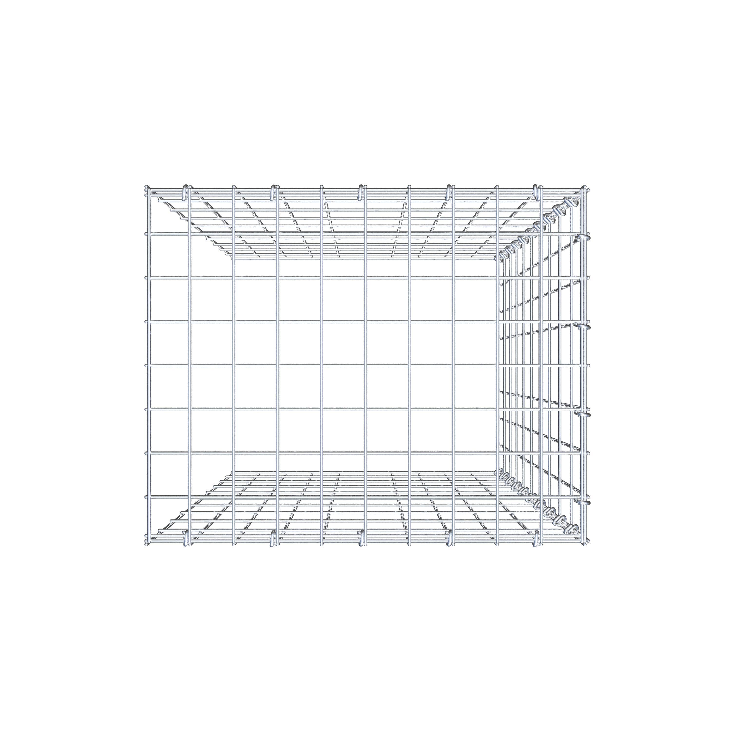 Schanskorf type 4 100 cm x 50 cm x 40 cm (L x H x D), maaswijdte 5 cm x 10 cm, C-ring