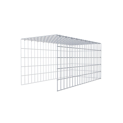 Gabião tipo 4 100 cm x 50 cm x 50 cm (C x A x P), malhagem 5 cm x 10 cm, anel C