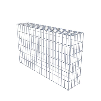 Gabião Tipo 4 100 cm x 60 cm x 20 cm (C x A x P), malhagem 5 cm x 10 cm, anel C