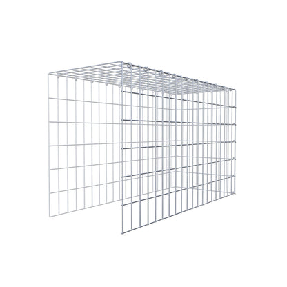 Anbaugabione Typ 4 100 cm x 60 cm x 40 cm (L x H x T), Maschenweite 5 cm x 10 cm, C-Ring