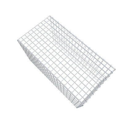 Monteret gabion type 4 100 cm x 60 cm x 50 cm (L x H x D), maskestørrelse 5 cm x 10 cm, C-ring