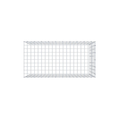 Monteret gabion type 4 100 cm x 60 cm x 50 cm (L x H x D), maskestørrelse 5 cm x 10 cm, C-ring
