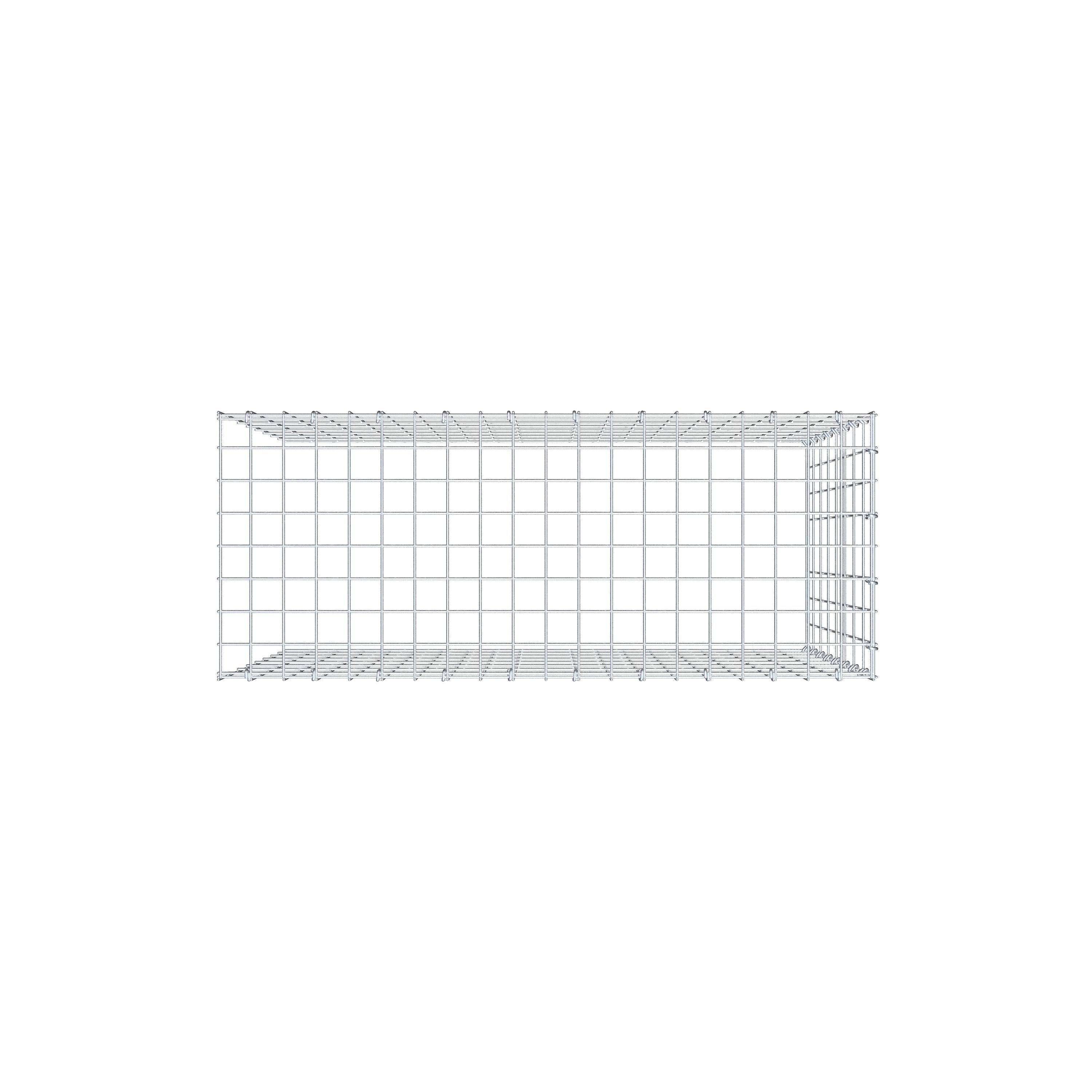 Anbaugabione Typ 4 100 cm x 80 cm x 40 cm (L x H x T), Maschenweite 5 cm x 10 cm, C-Ring