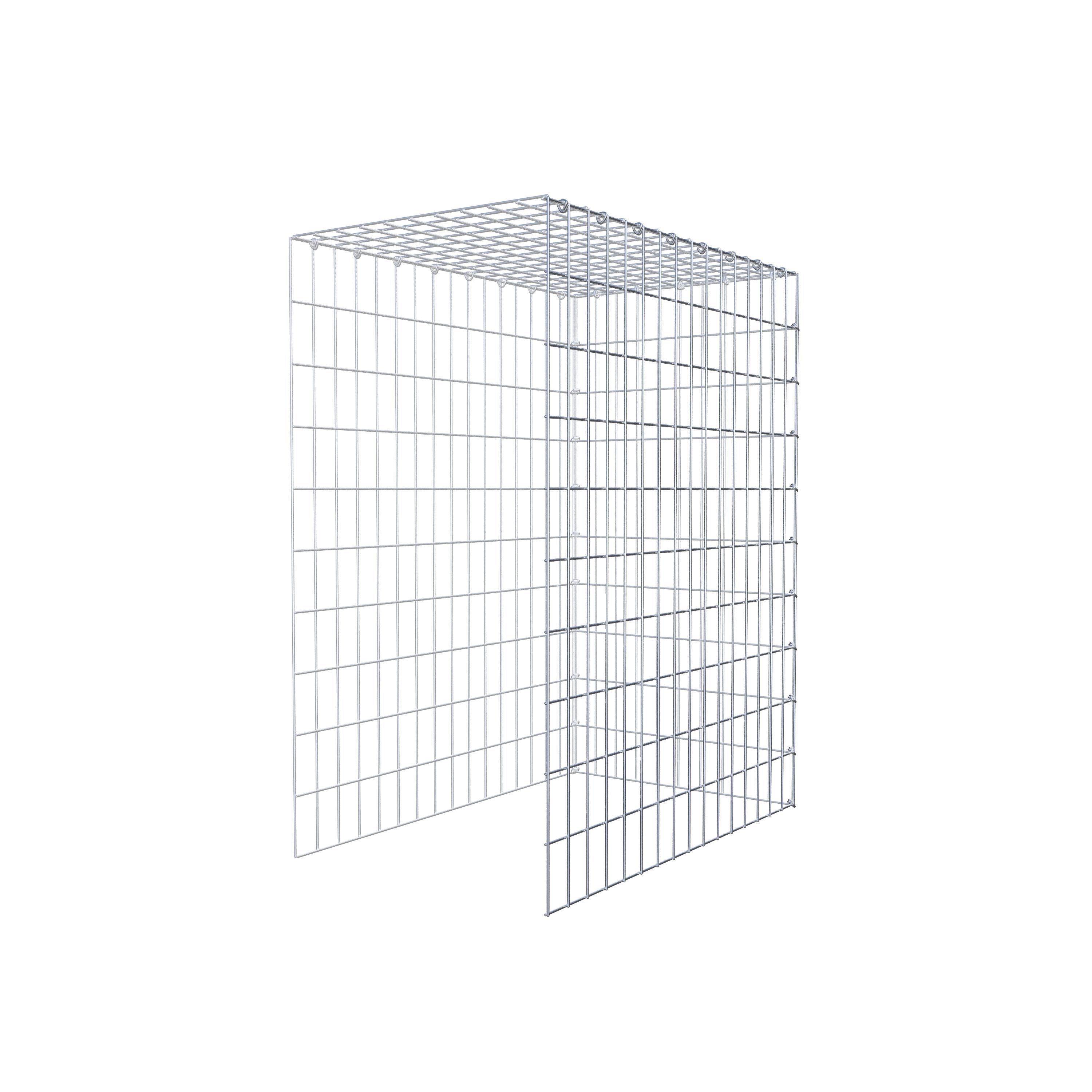 Schanskorf type 4 100 cm x 80 cm x 50 cm (L x H x D), maaswijdte 5 cm x 10 cm, C-ring