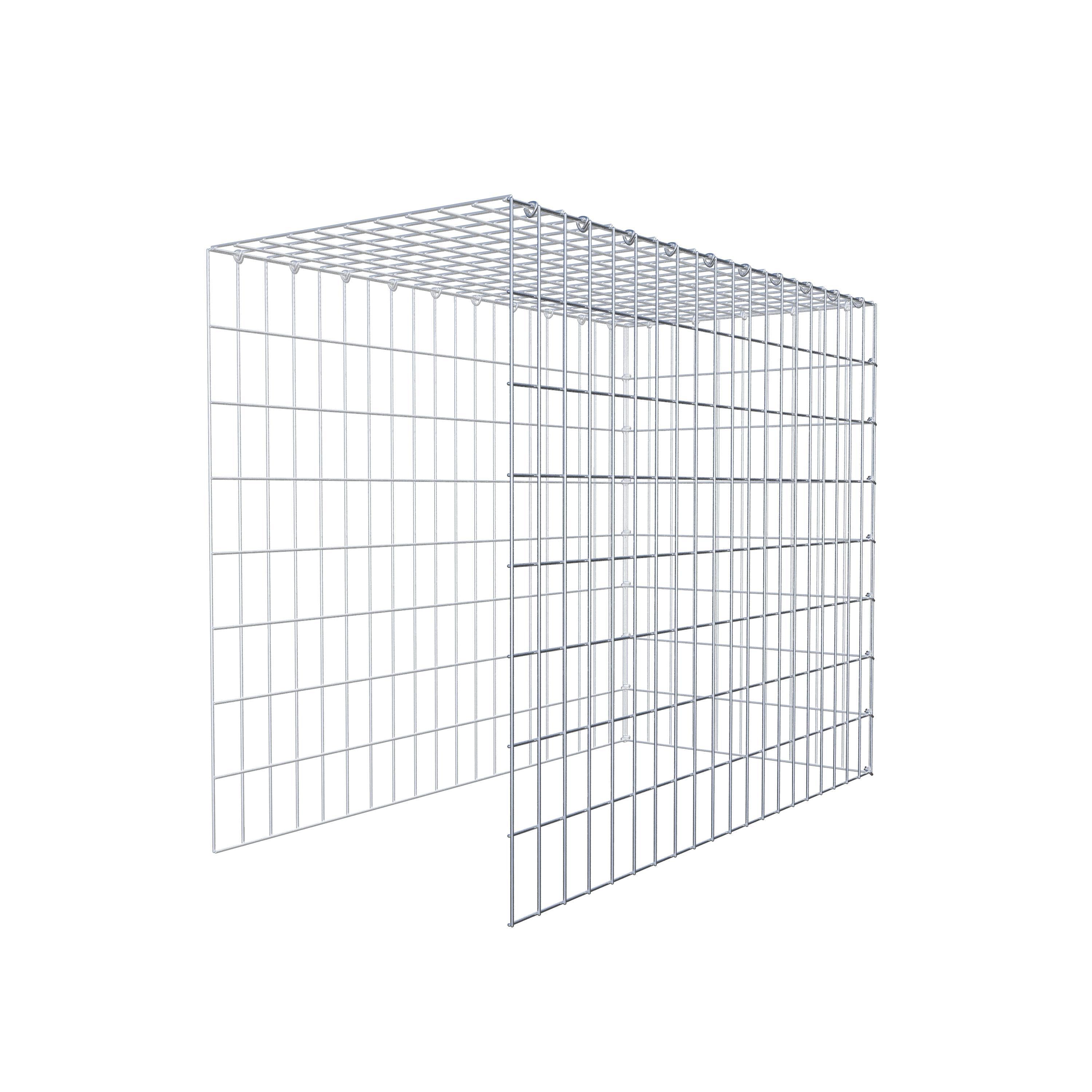 Schanskorf type 4 100 cm x 80 cm x 50 cm (L x H x D), maaswijdte 5 cm x 10 cm, C-ring