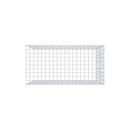 Monteret gabion type 4 100 cm x 80 cm x 50 cm (L x H x D), maskestørrelse 5 cm x 10 cm, C-ring