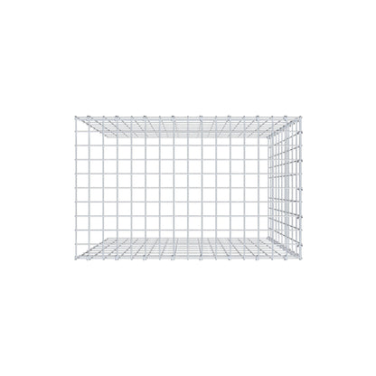 Monteret gabion type 4 100 cm x 80 cm x 50 cm (L x H x D), maskestørrelse 5 cm x 10 cm, C-ring
