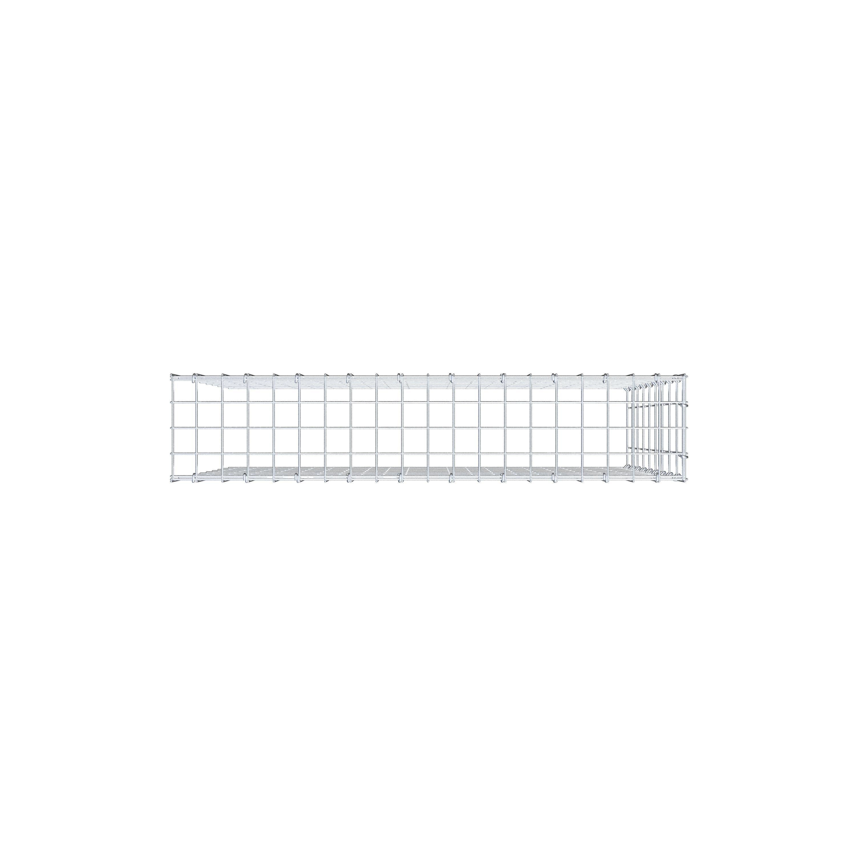 Pile aggiuntivo tipo 4 100 cm x 90 cm x 20 cm (L x H x P), maglia 5 cm x 10 cm, anello a C