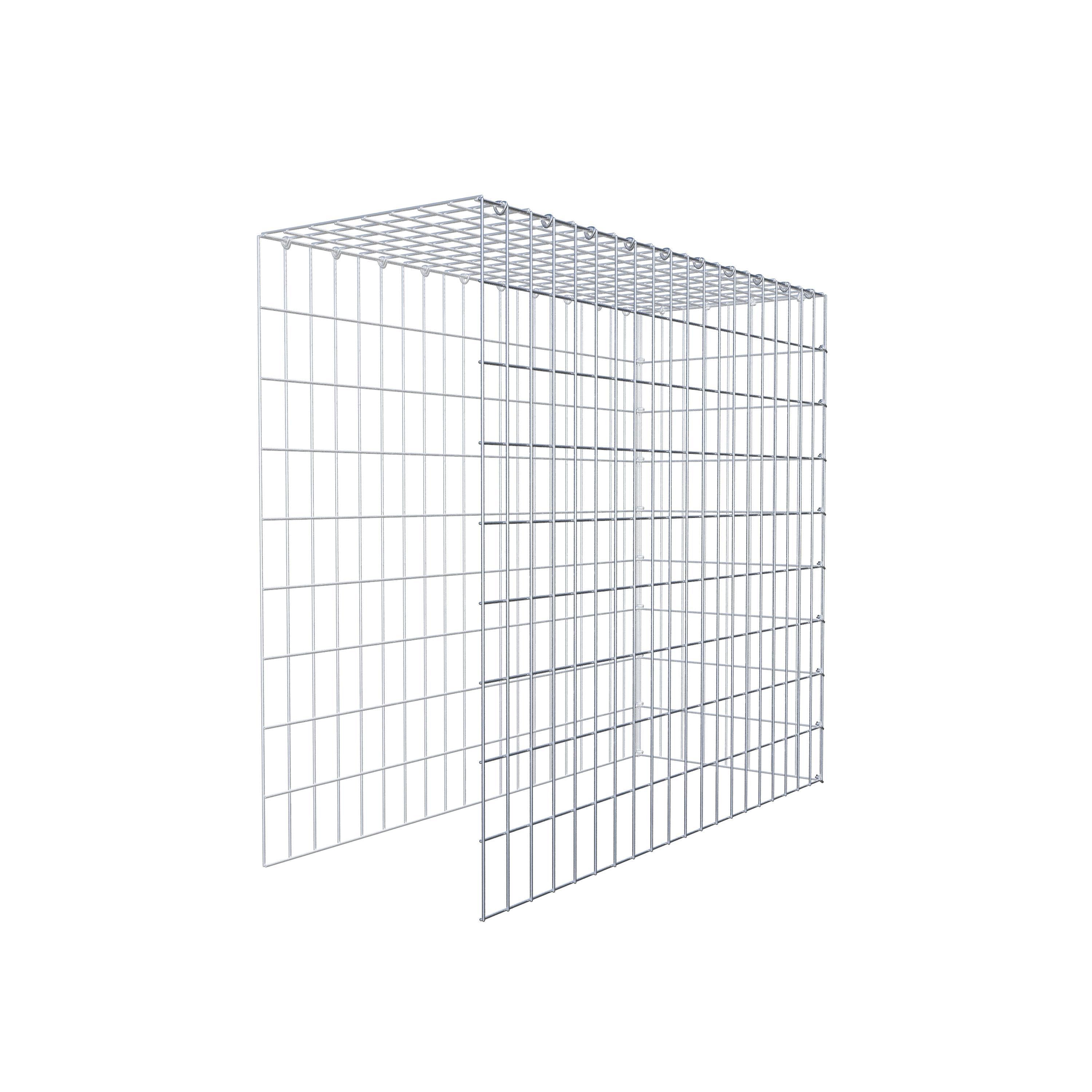 Schanskorf type 4 100 cm x 90 cm x 40 cm (L x H x D), maaswijdte 5 cm x 10 cm, C-ring