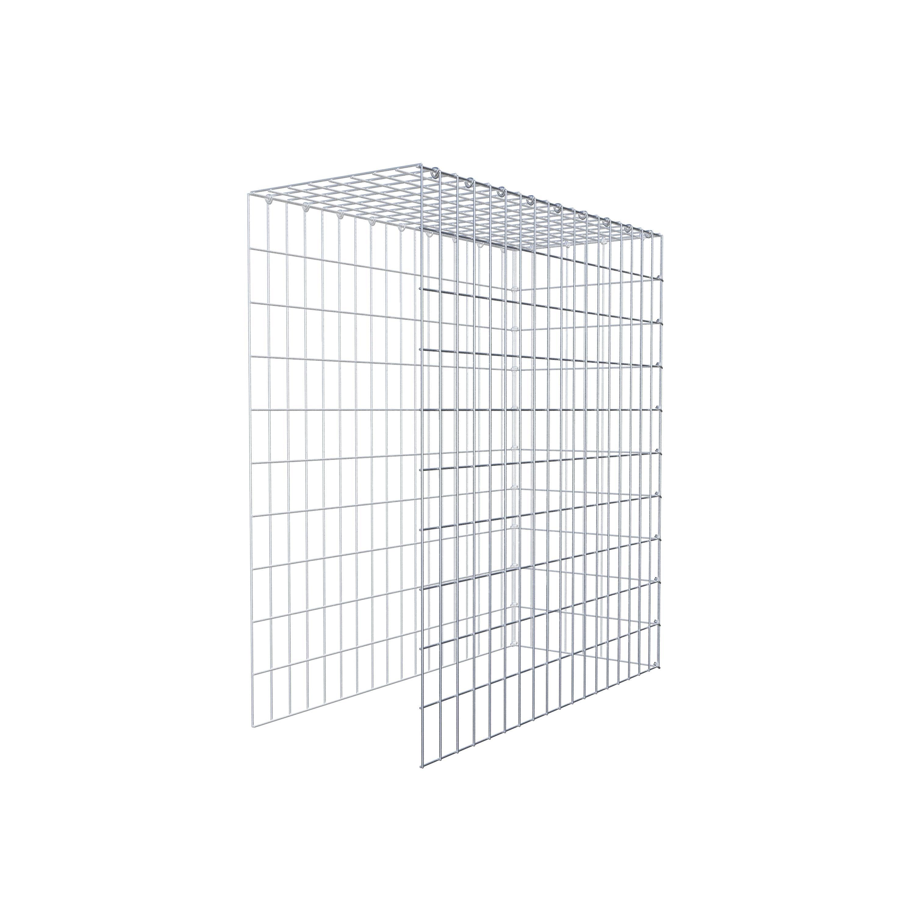 Schanskorf type 4 100 cm x 90 cm x 40 cm (L x H x D), maaswijdte 5 cm x 10 cm, C-ring