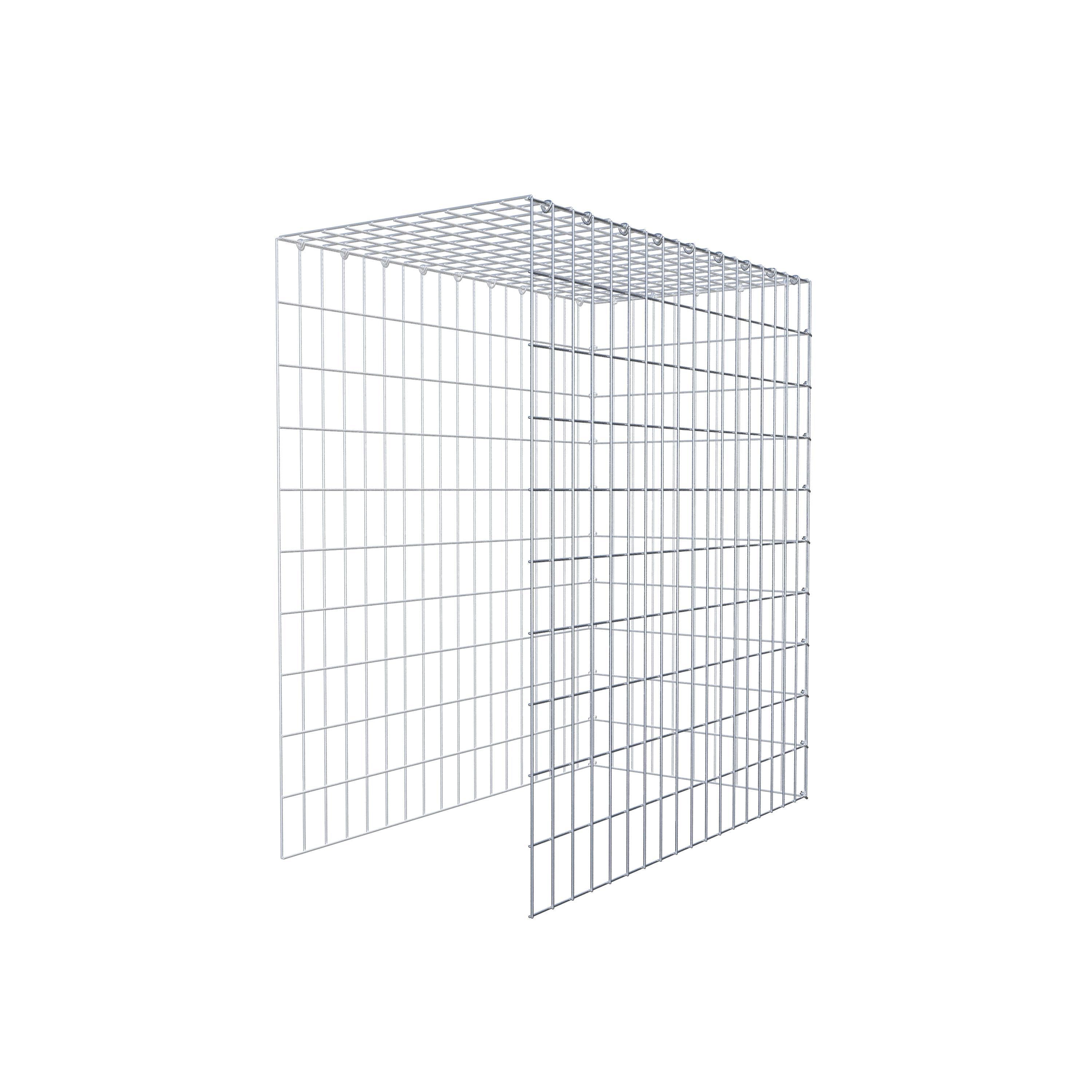 Schanskorf type 4 100 cm x 90 cm x 50 cm (L x H x D), maaswijdte 5 cm x 10 cm, C-ring