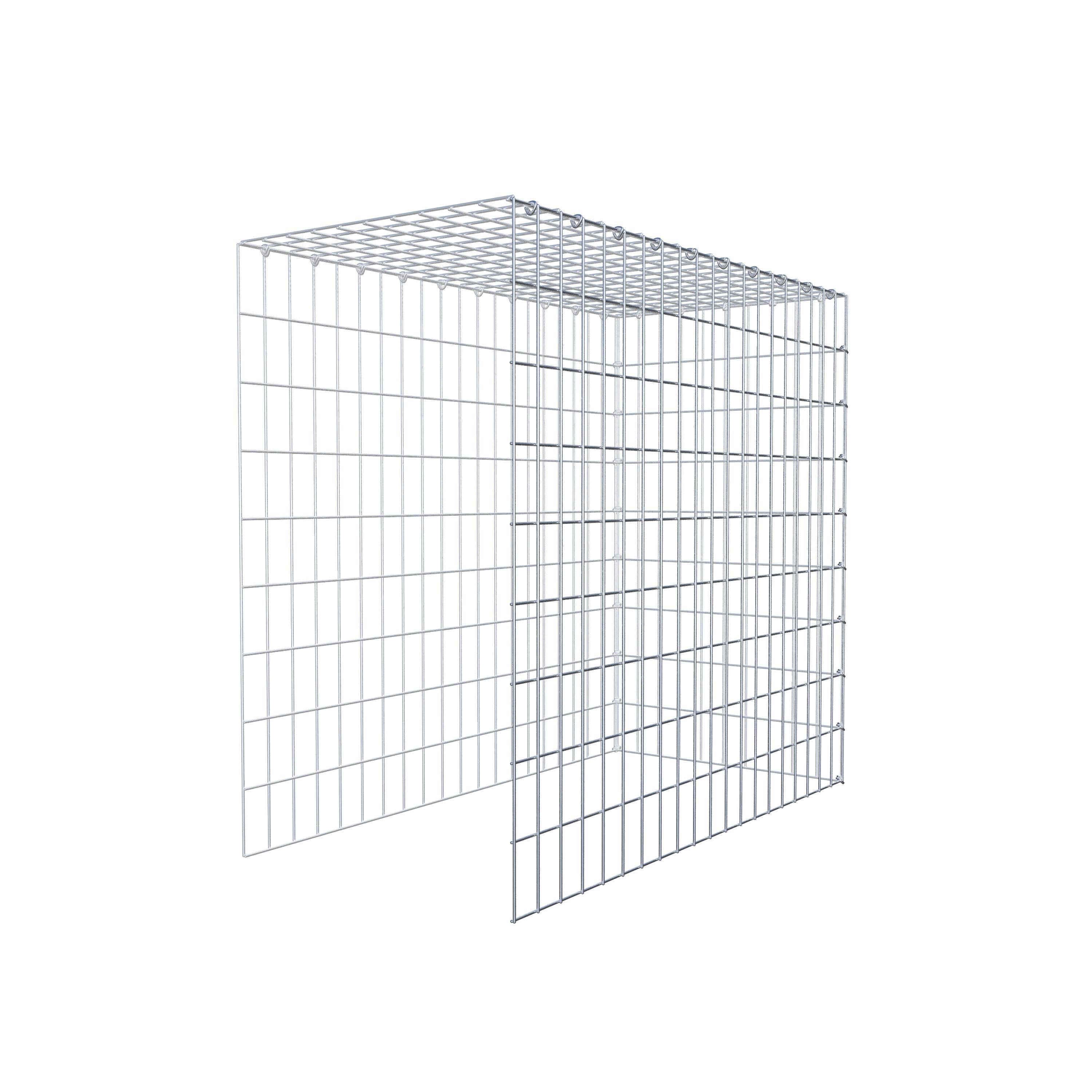 Schanskorf type 4 100 cm x 90 cm x 50 cm (L x H x D), maaswijdte 5 cm x 10 cm, C-ring