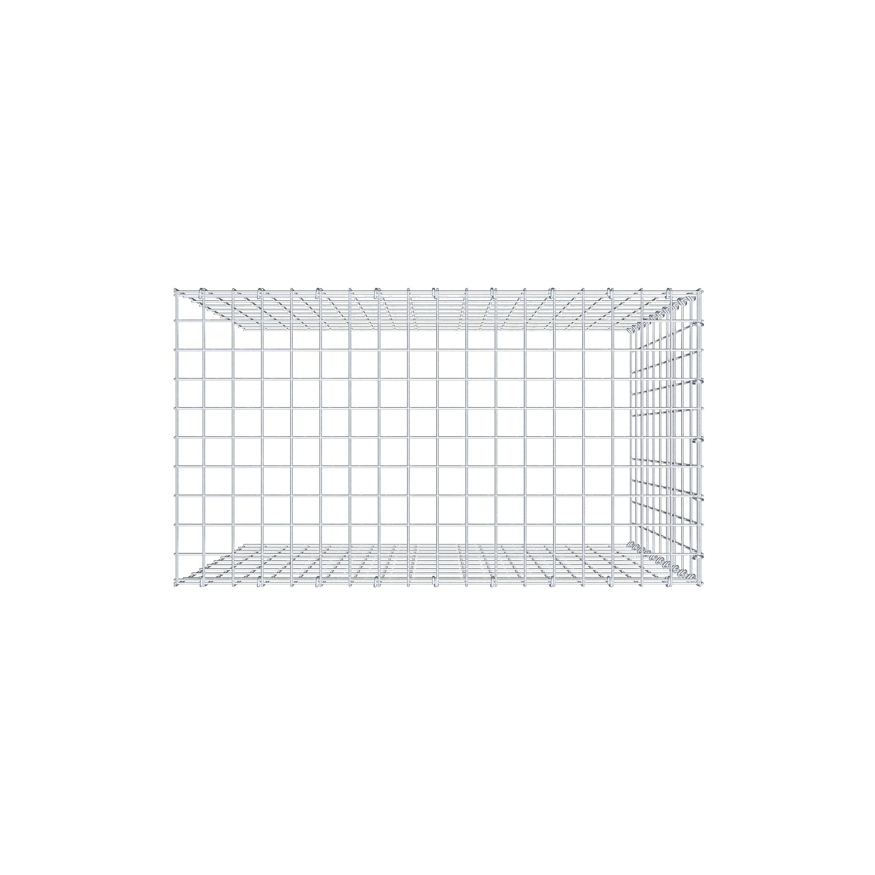 Schanskorf type 4 100 cm x 90 cm x 50 cm (L x H x D), maaswijdte 5 cm x 10 cm, C-ring