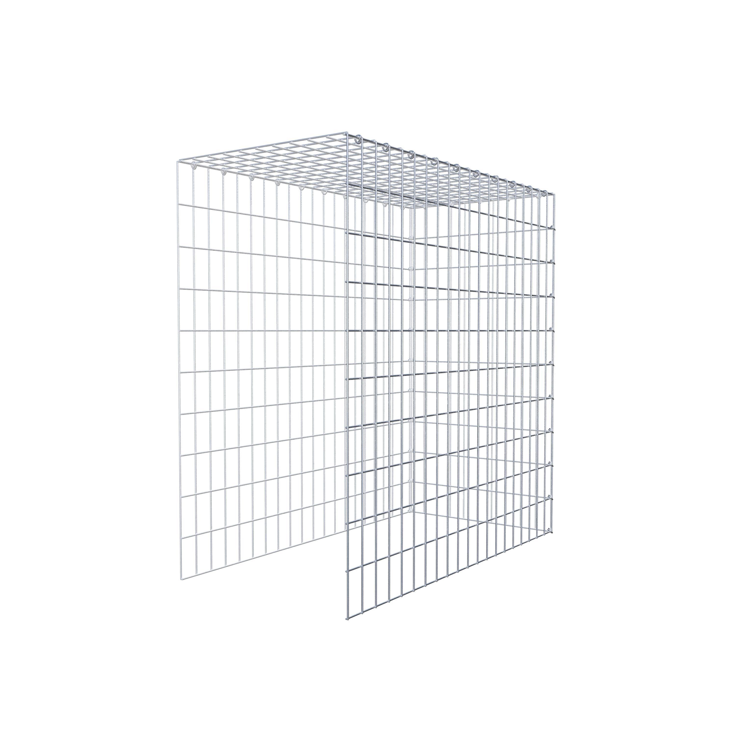 Schanskorf type 4 100 cm x 100 cm x 50 cm (L x H x D), maaswijdte 5 cm x 10 cm, C-ring