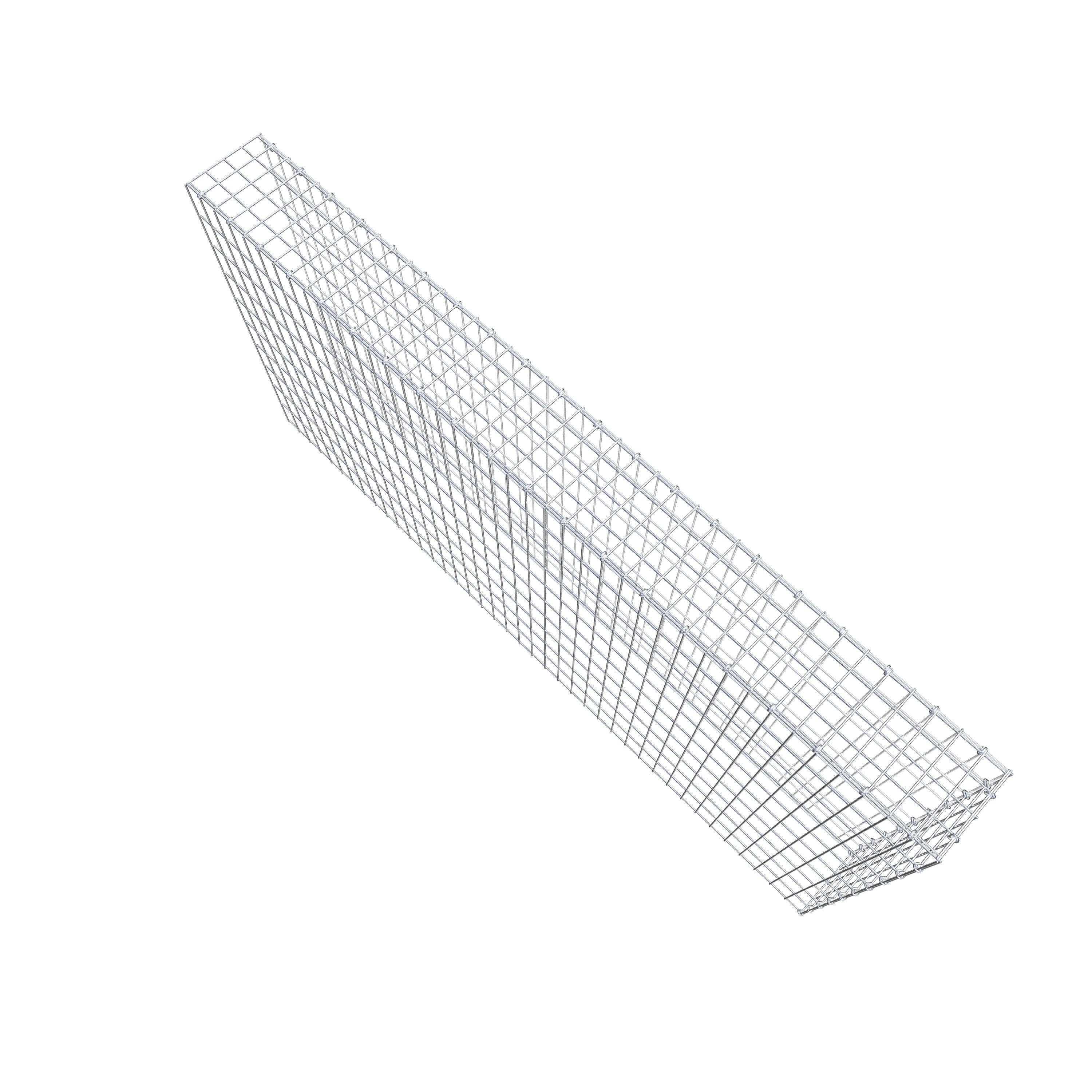 Anbaugabione Typ 4 200 cm x 100 cm x 20 cm (L x H x T), Maschenweite 5 cm x 10 cm, C-Ring