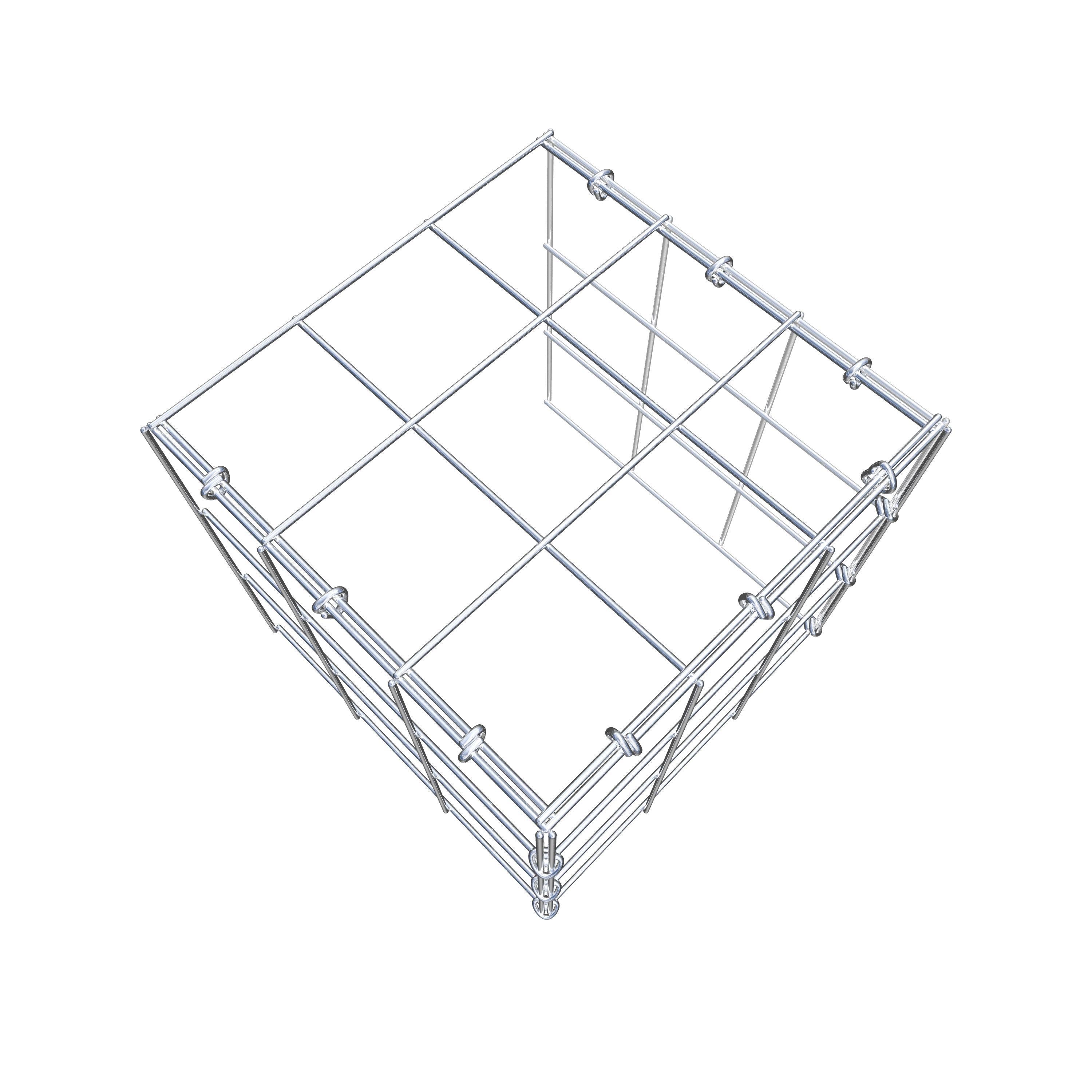 Anbaugabione Typ 4 30 cm x 30 cm x 30 cm (L x H x T), Maschenweite 10 cm x 10 cm, C-Ring