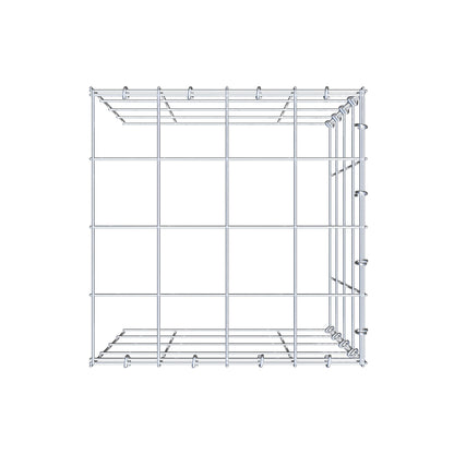 Monteret gabion type 4 40 cm x 40 cm x 40 cm (L x H x D), maskestørrelse 10 cm x 10 cm, C-ring