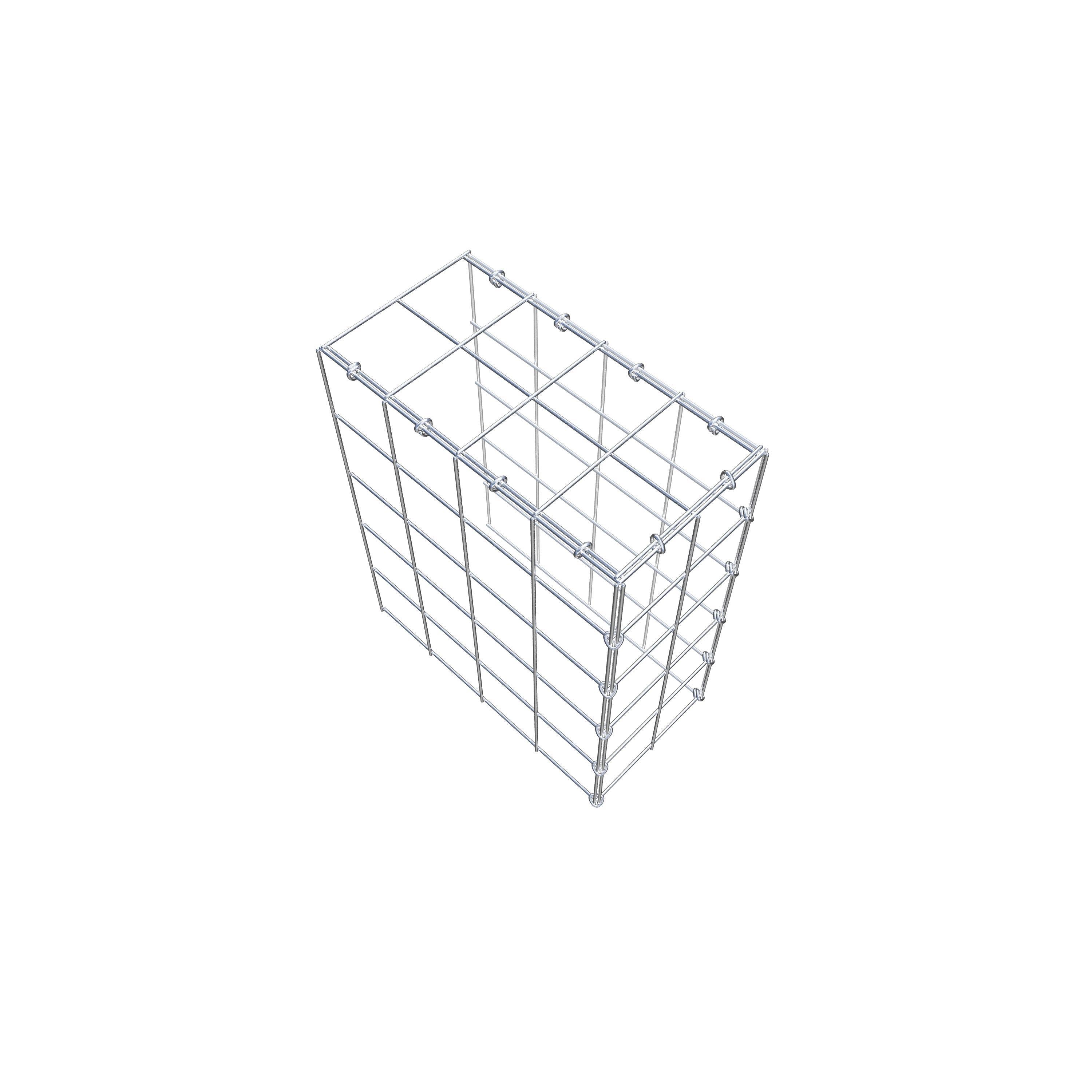 Schanskorf type 4 50 cm x 40 cm x 20 cm (L x H x D), maaswijdte 10 cm x 10 cm, C-ring