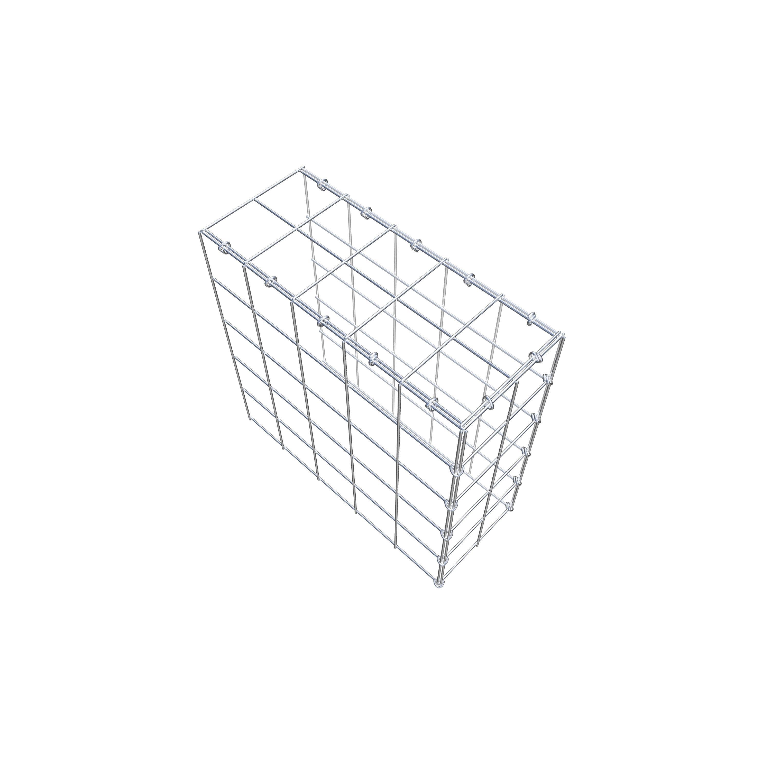 Schanskorf type 4 50 cm x 50 cm x 20 cm (L x H x D), maaswijdte 10 cm x 10 cm, C-ring