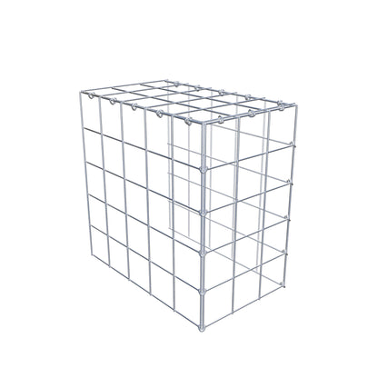 Mounted gabion type 4 50 cm x 50 cm x 30 cm (L x H x D), mesh size 10 cm x 10 cm, C-ring