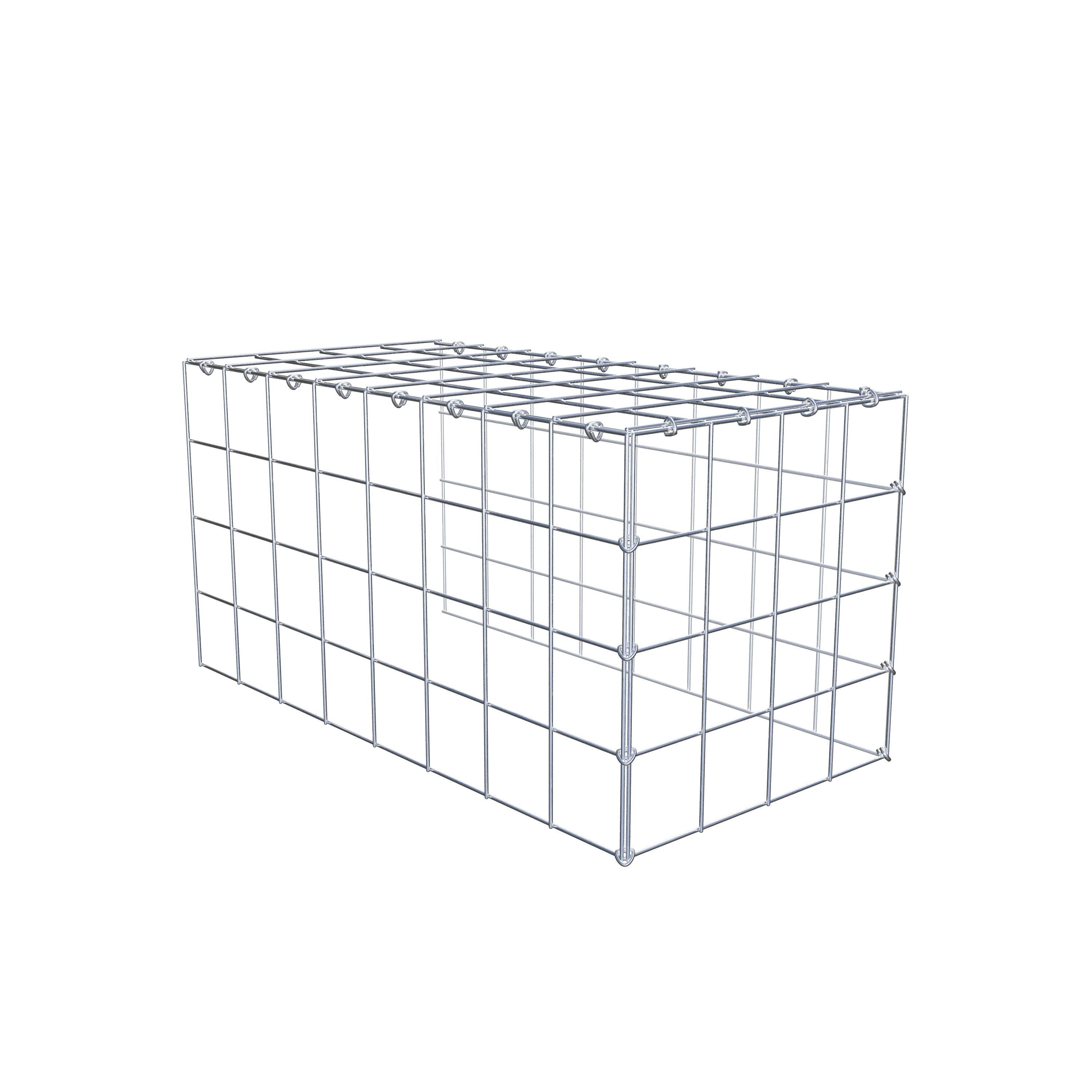 Schanskorf type 4 80 cm x 40 cm x 40 cm (L x H x D), maaswijdte 10 cm x 10 cm, C-ring