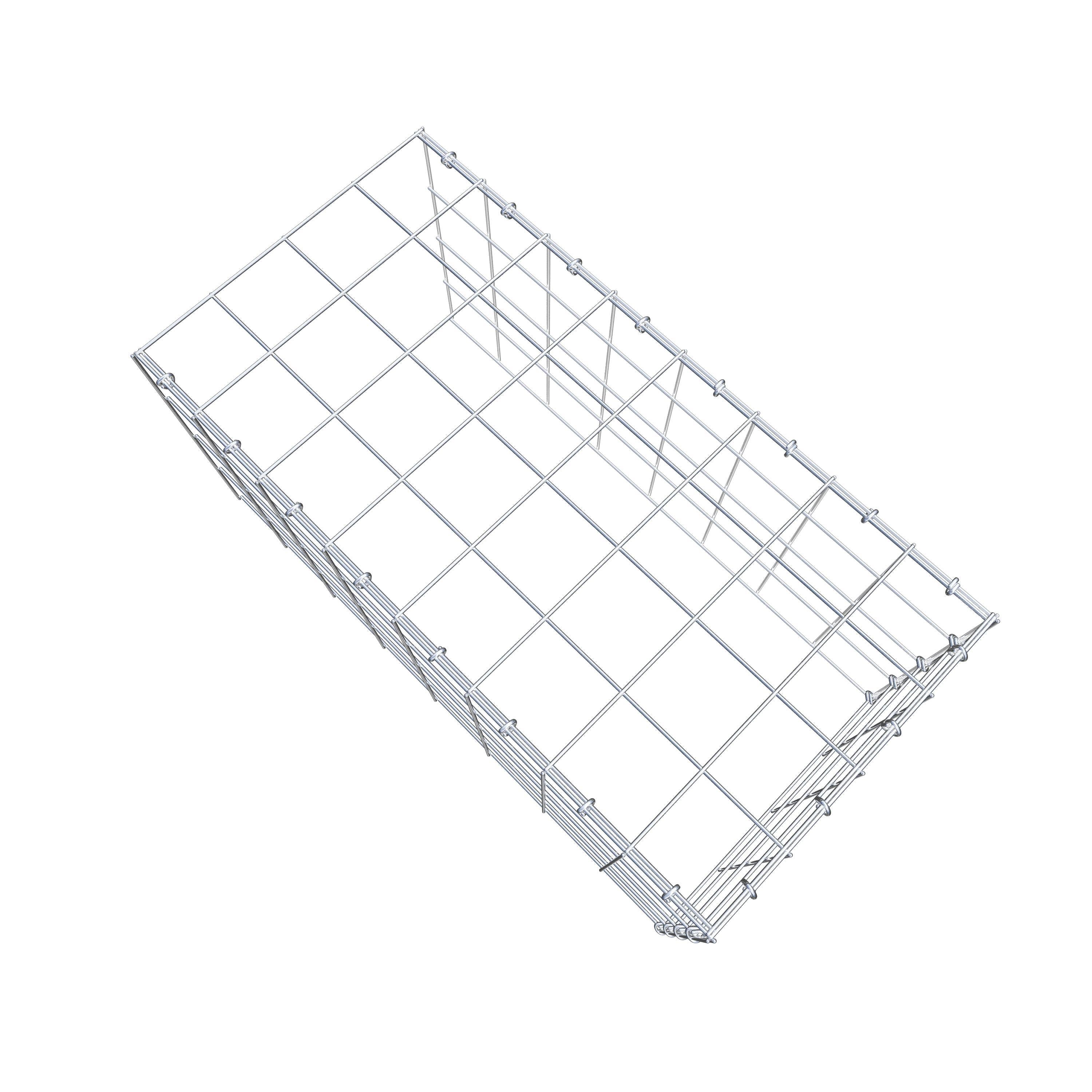 Schanskorf type 4 80 cm x 40 cm x 40 cm (L x H x D), maaswijdte 10 cm x 10 cm, C-ring