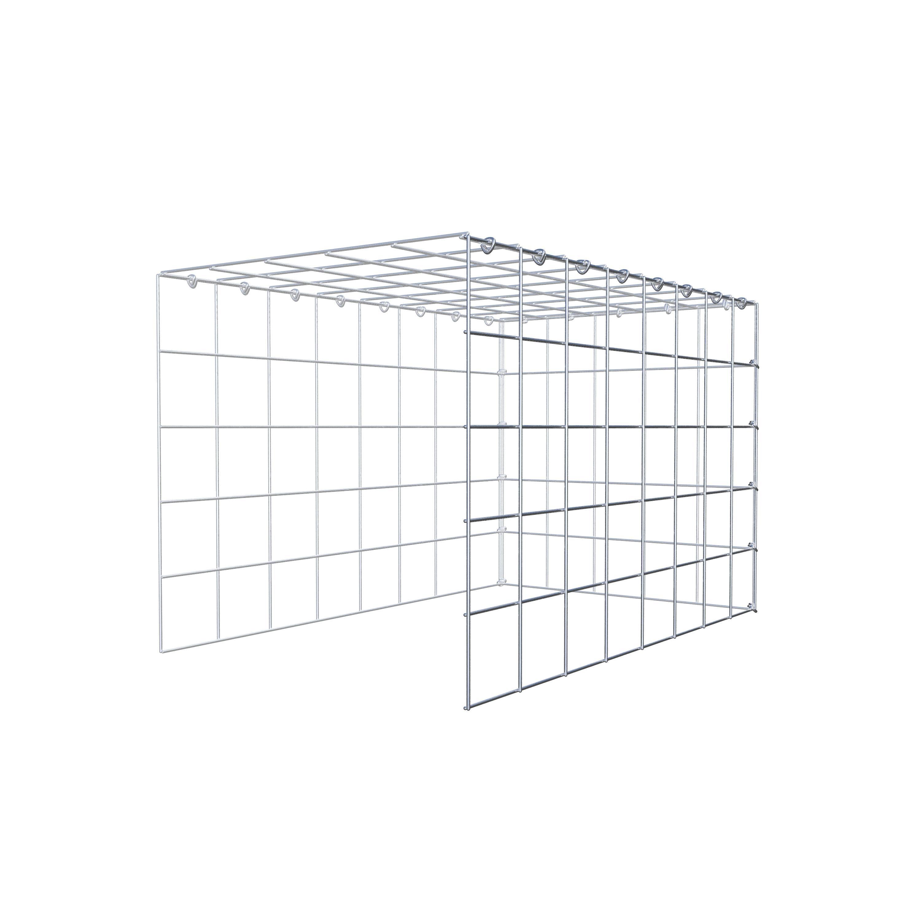 Schanskorf type 4 80 cm x 50 cm x 50 cm (L x H x D), maaswijdte 10 cm x 10 cm, C-ring