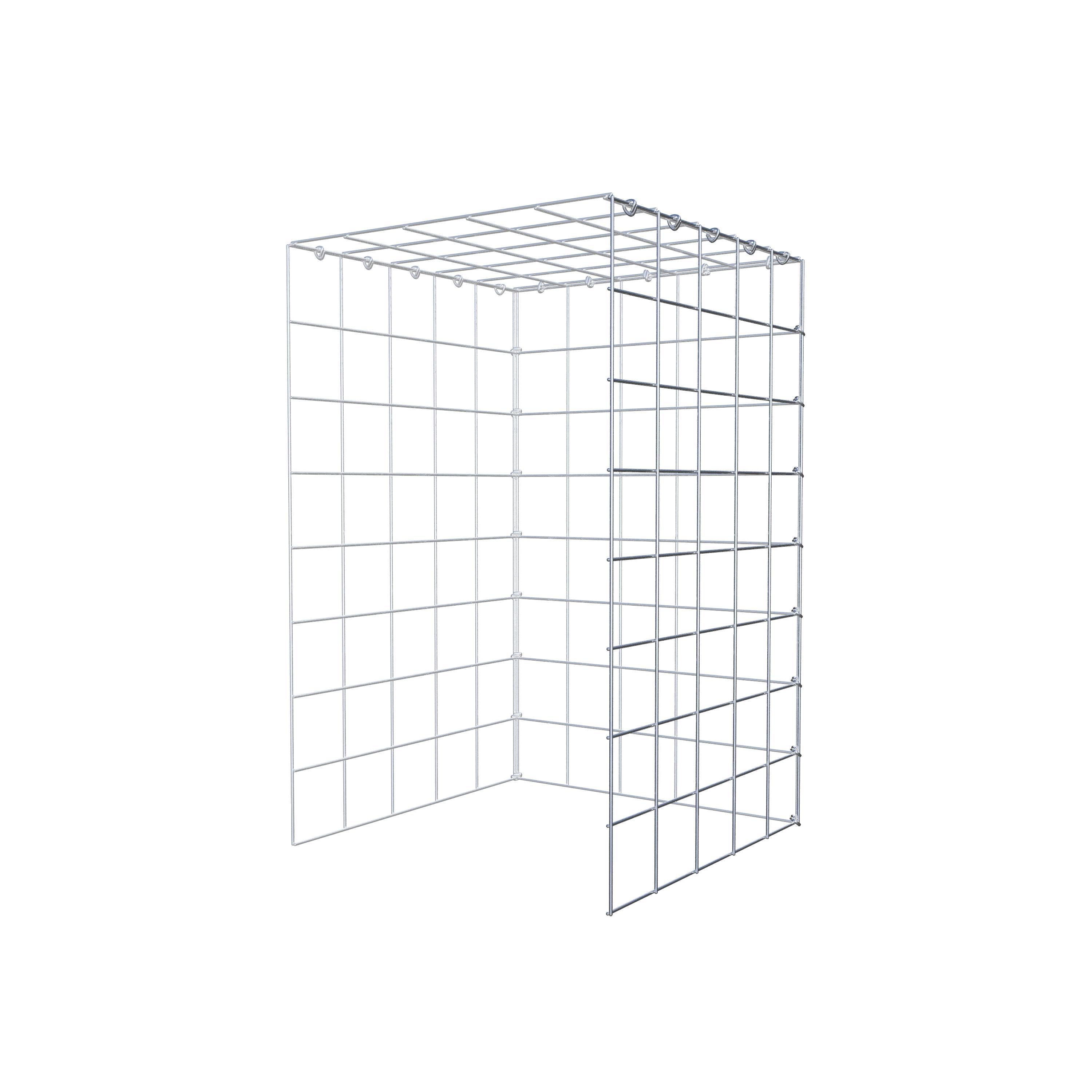 Schanskorf type 4 80 cm x 50 cm x 50 cm (L x H x D), maaswijdte 10 cm x 10 cm, C-ring