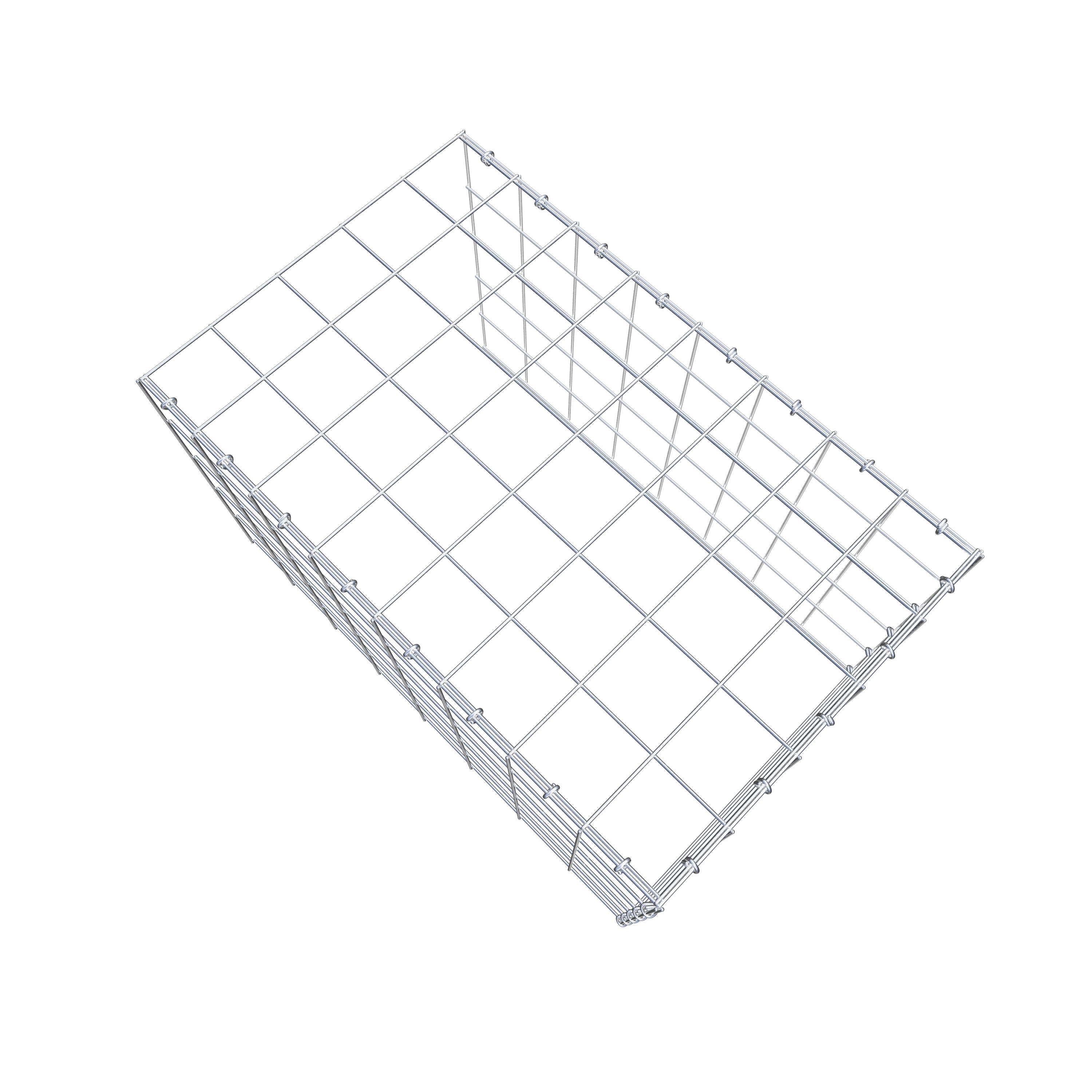 Schanskorf type 4 80 cm x 50 cm x 50 cm (L x H x D), maaswijdte 10 cm x 10 cm, C-ring