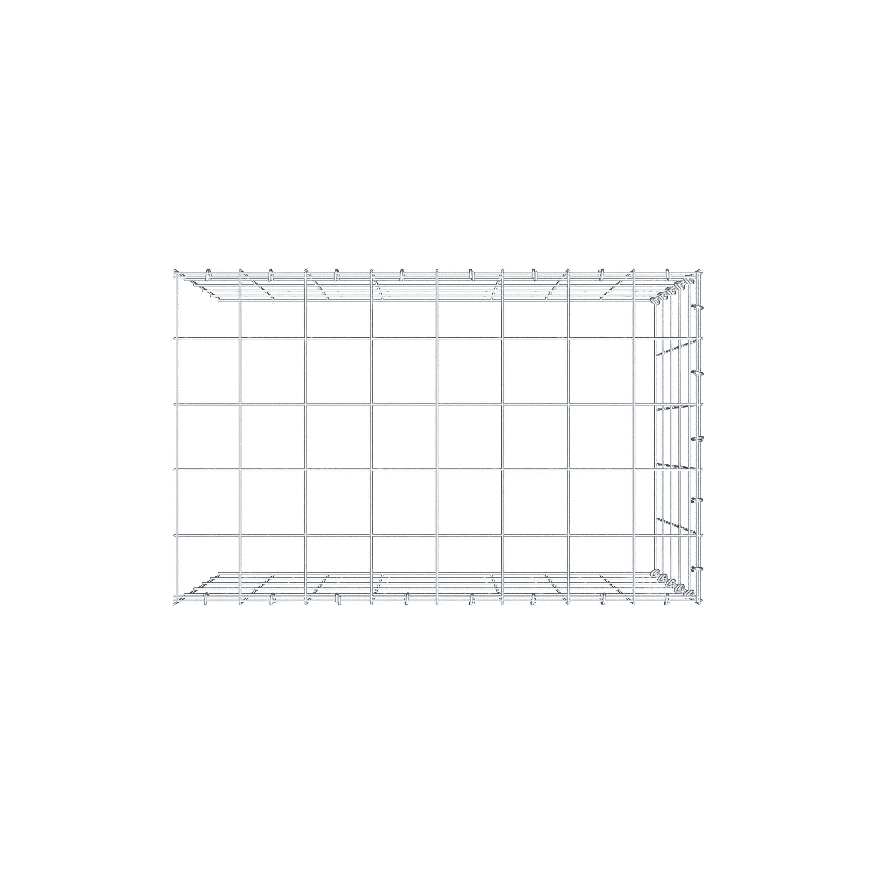 Schanskorf type 4 80 cm x 50 cm x 50 cm (L x H x D), maaswijdte 10 cm x 10 cm, C-ring