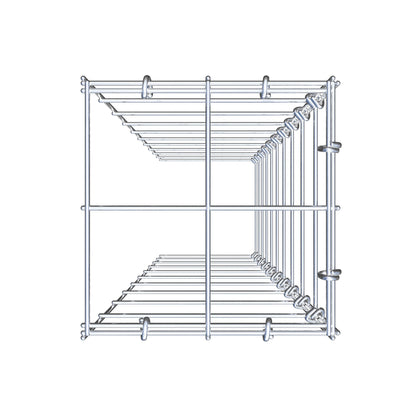 Monteret gabion type 4 100 cm x 20 cm x 20 cm (L x H x D), maskestørrelse 10 cm x 10 cm, C-ring