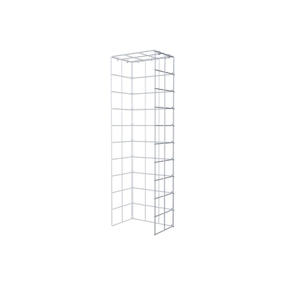 Monteret gabion type 4 100 cm x 20 cm x 30 cm (L x H x D), maskestørrelse 10 cm x 10 cm, C-ring