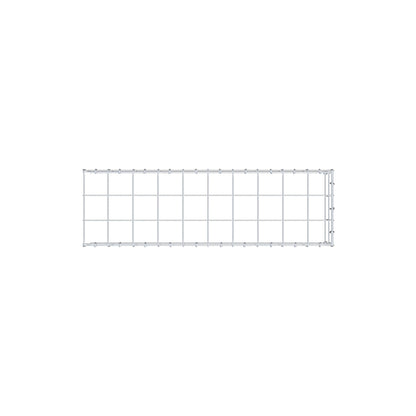 Monteret gabion type 4 100 cm x 20 cm x 30 cm (L x H x D), maskestørrelse 10 cm x 10 cm, C-ring