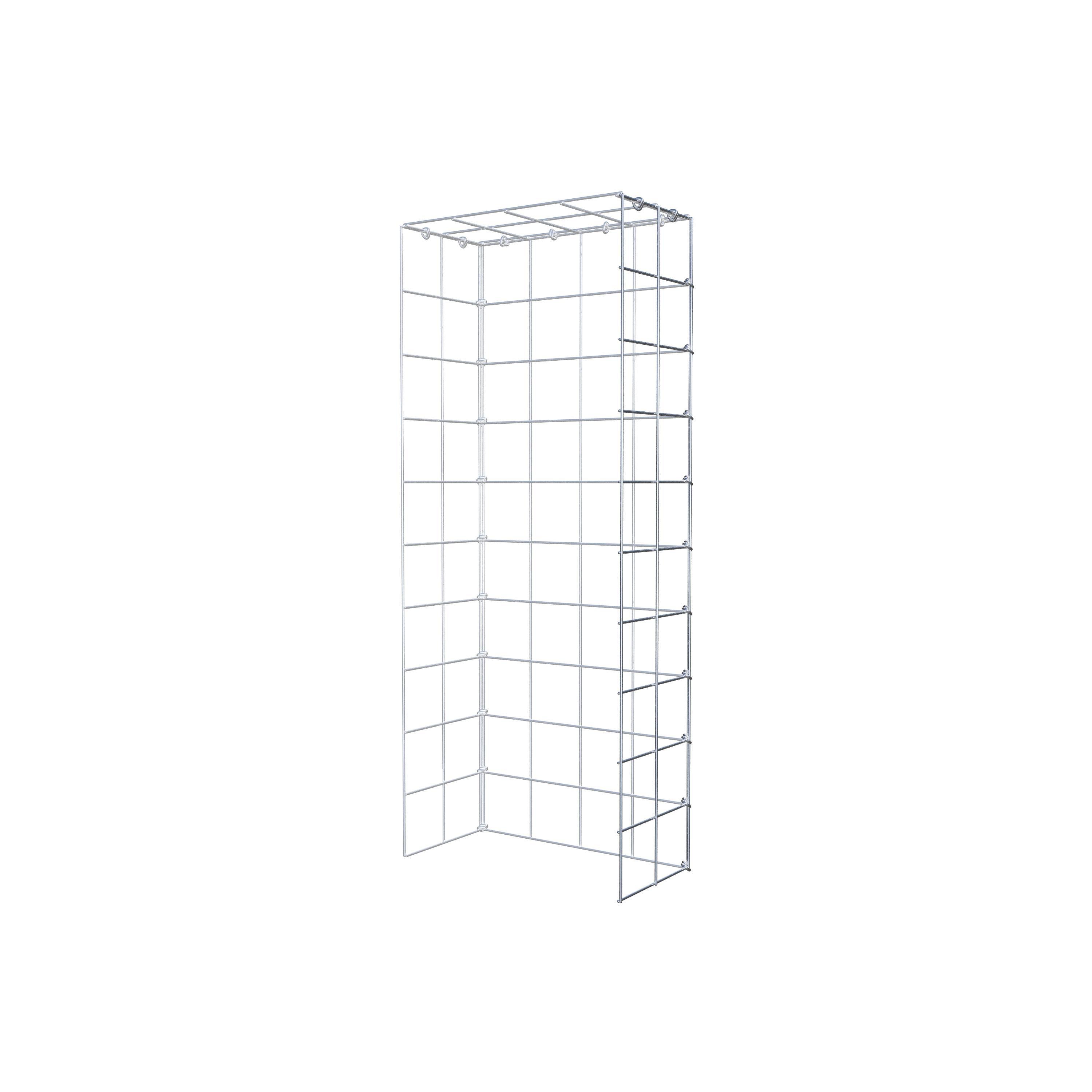 Schanskorf type 4 100 cm x 20 cm x 40 cm (L x H x D), maaswijdte 10 cm x 10 cm, C-ring