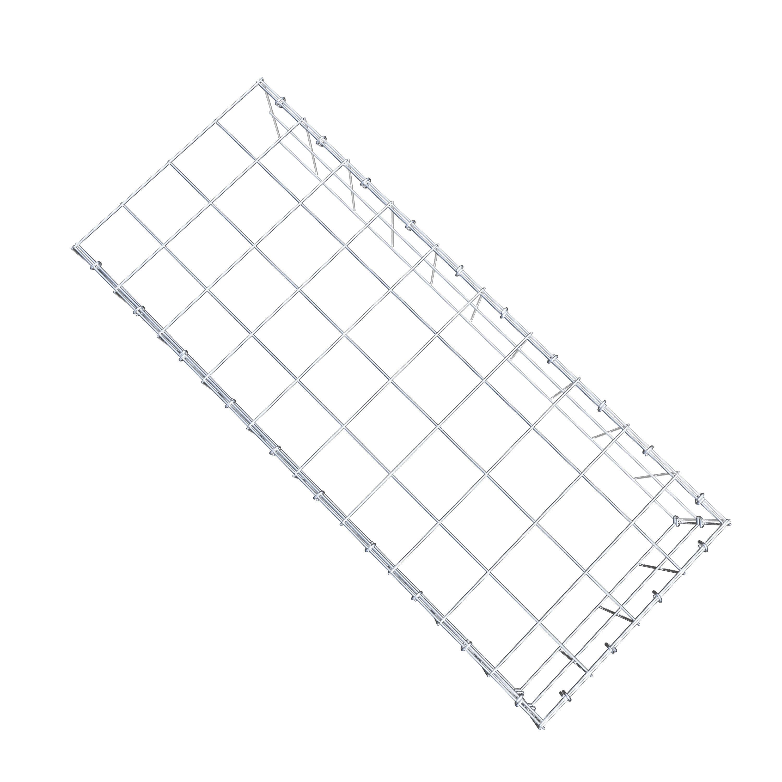 Schanskorf type 4 100 cm x 20 cm x 40 cm (L x H x D), maaswijdte 10 cm x 10 cm, C-ring