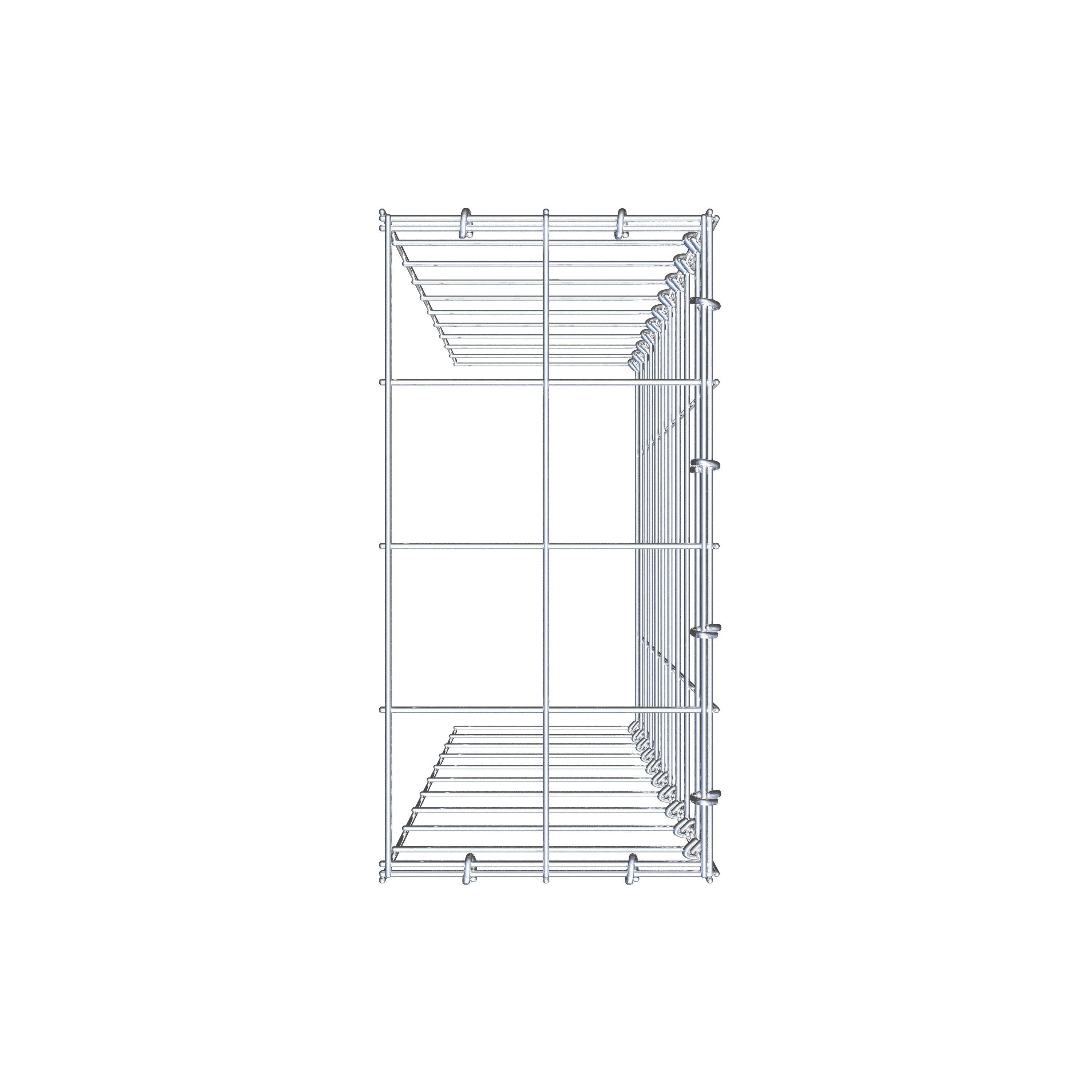 Anbaugabione Typ 4 100 cm x 20 cm x 40 cm (L x H x T), Maschenweite 10 cm x 10 cm, C-Ring