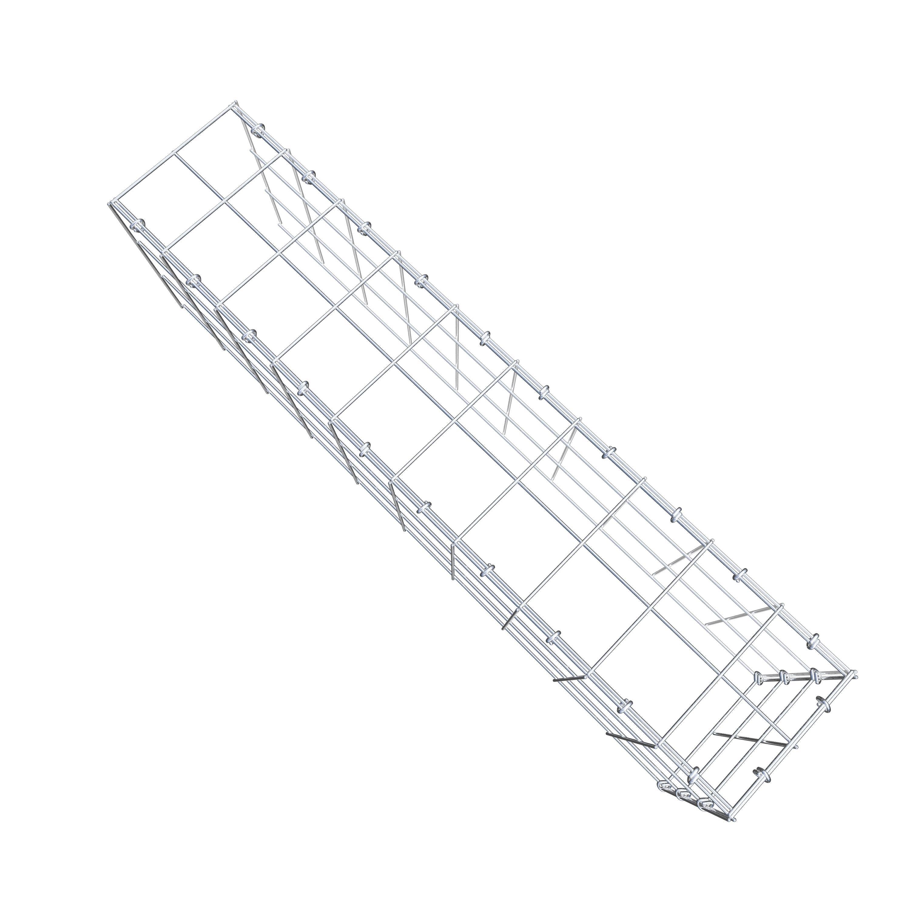 Anbaugabione Typ 4 100 cm x 30 cm x 20 cm (L x H x T), Maschenweite 10 cm x 10 cm, C-Ring