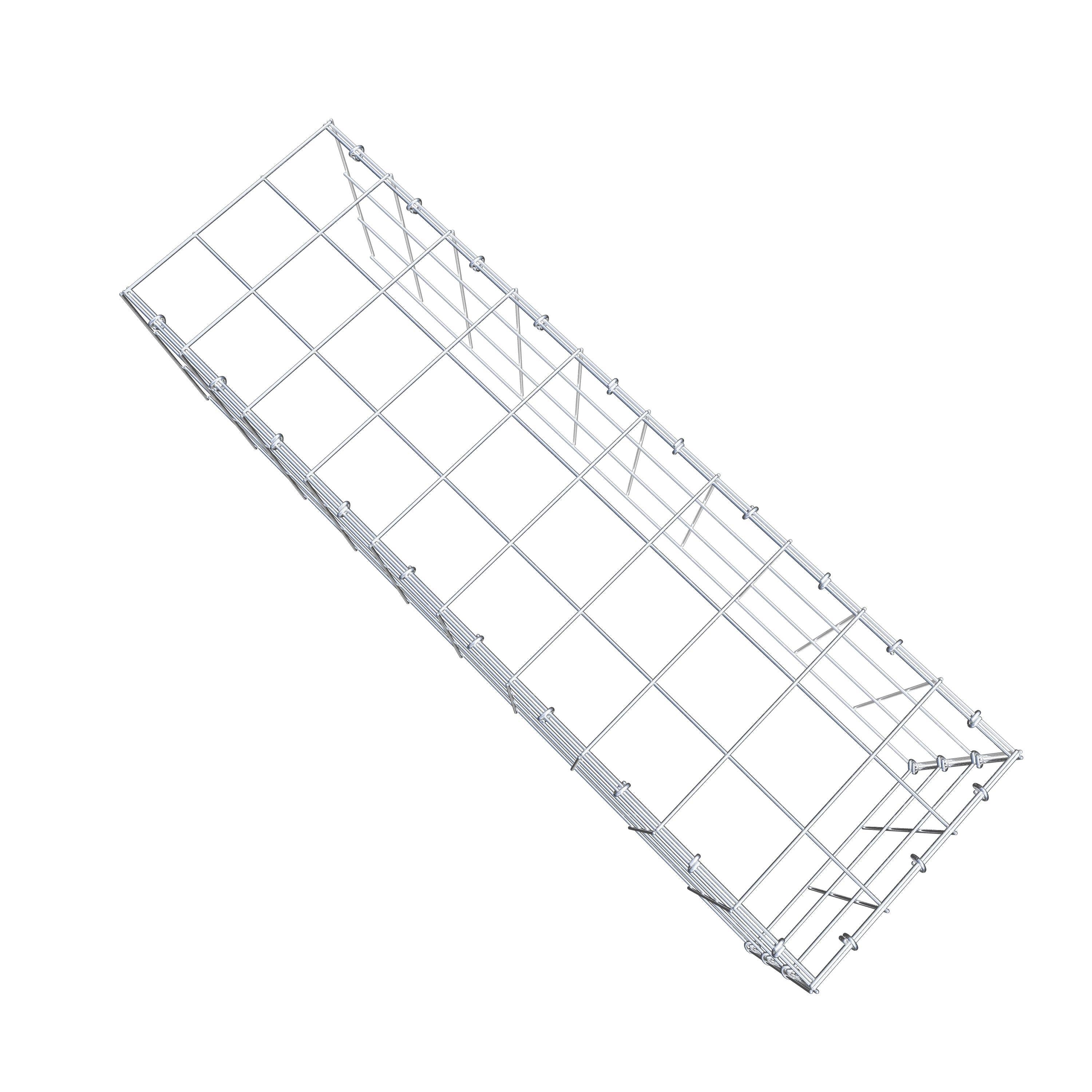 Anbaugabione Typ 4 100 cm x 30 cm x 30 cm (L x H x T), Maschenweite 10 cm x 10 cm, C-Ring