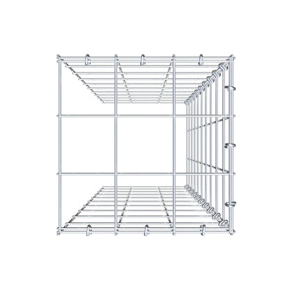 Anbaugabione Typ 4 100 cm x 30 cm x 30 cm (L x H x T), Maschenweite 10 cm x 10 cm, C-Ring